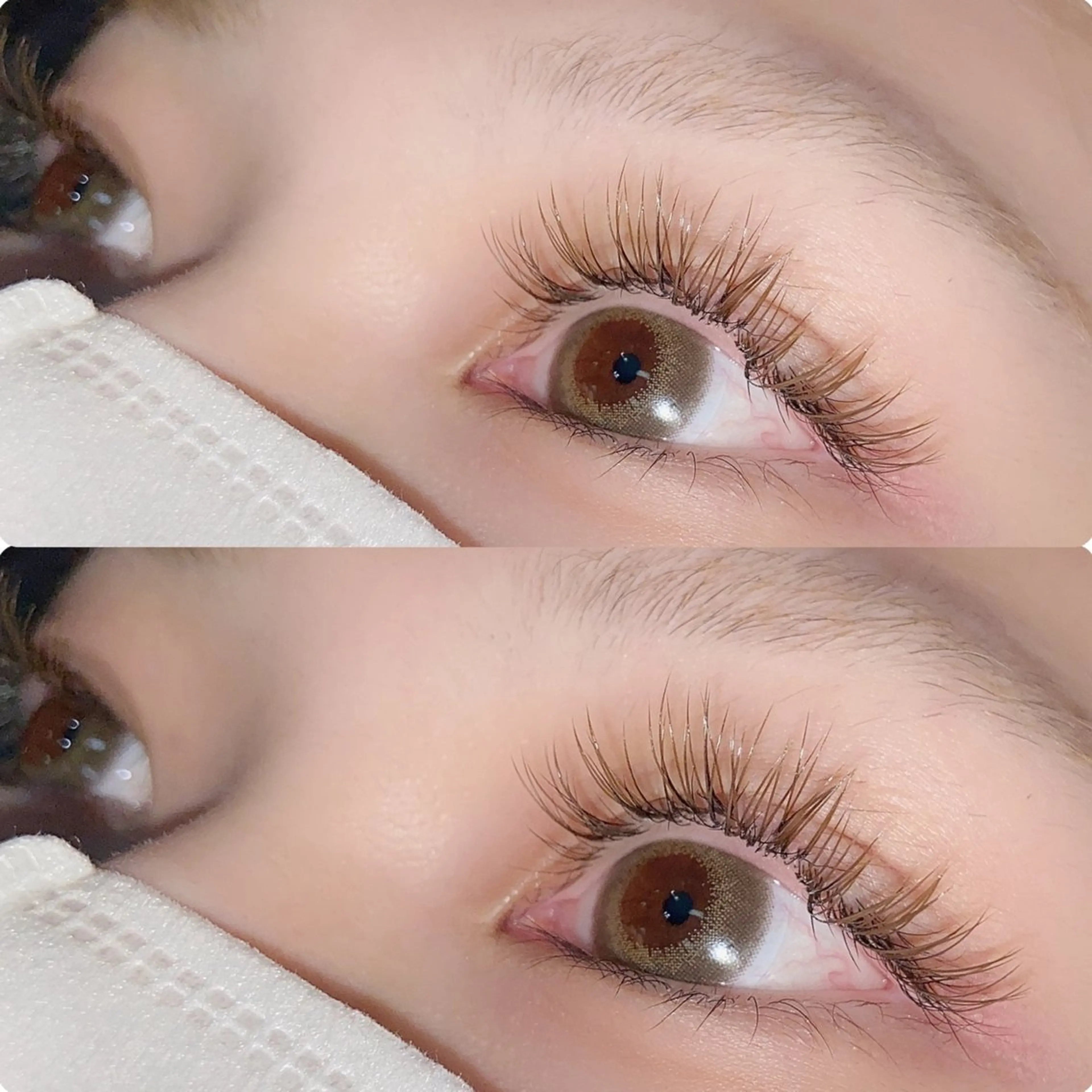 マツエク・マツパ カラーマツエク 目尻長め ナチュラル マツエク hikari 🌻*.ﾟのマツエク・マツパデザイン