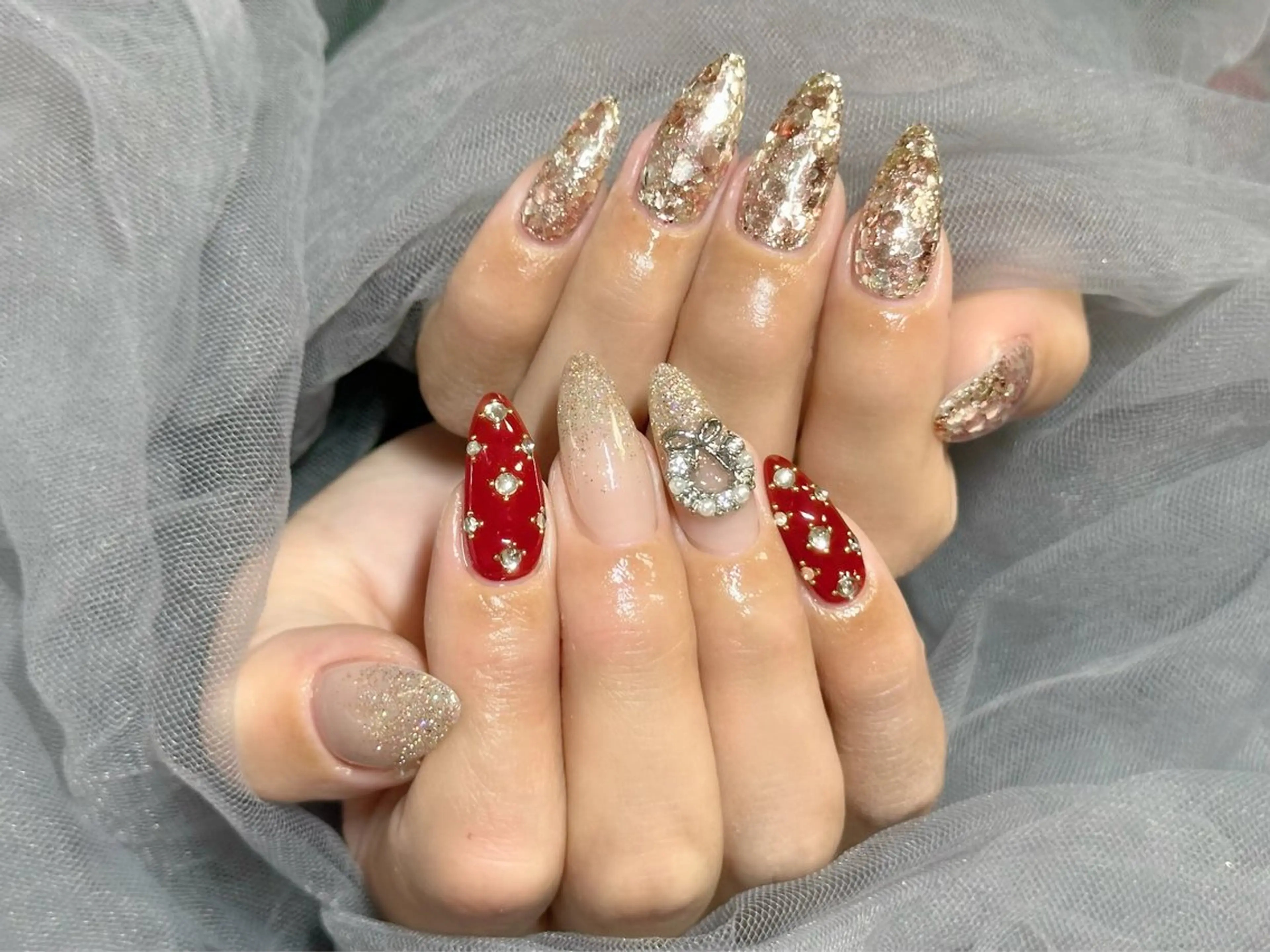 ネイル ラメ(グリッター) ハンドネイル Nail Salon KURELLYのネイルデザイン