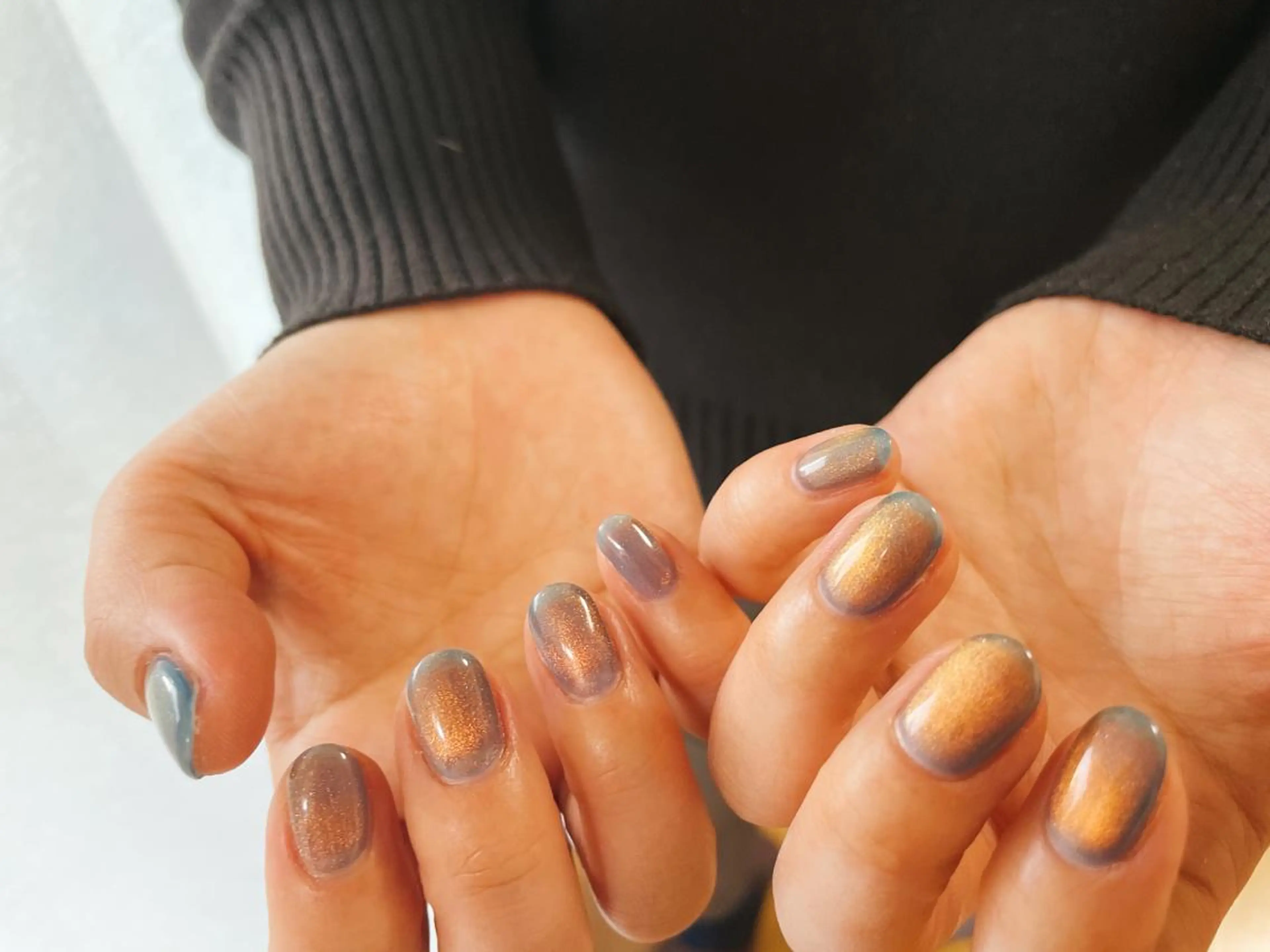 ネイル フットネイル ジェルネイル 韓国ネイル マグネットネイル ミラーネイル kikinail 溝の口のネイルデザイン