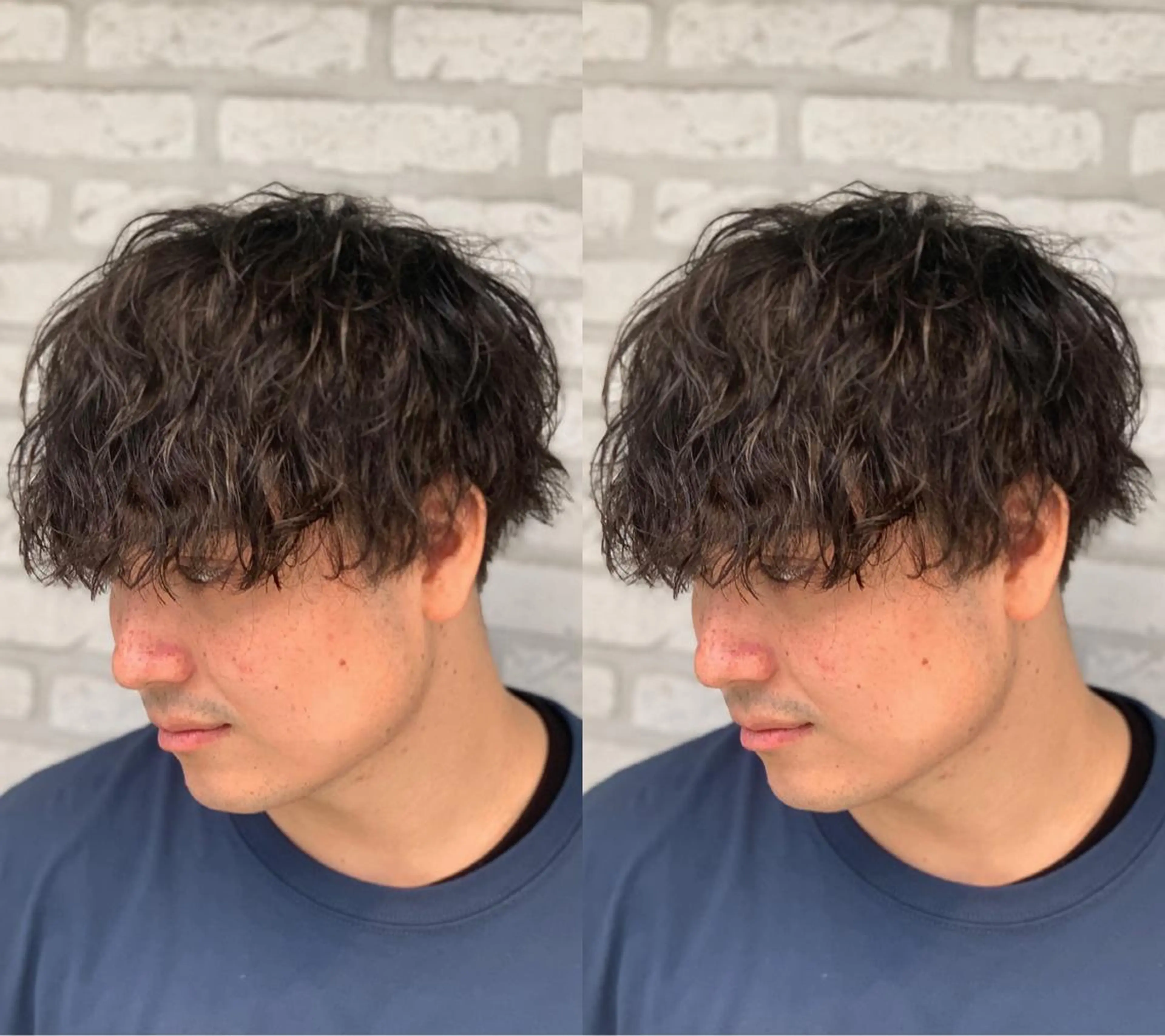 パーマ メンズ メンズパーマ メンズツイストパーマ ツイストパーマ ✨ハイライトの達人 ボブ/ショート/雪下のヘアスタイル