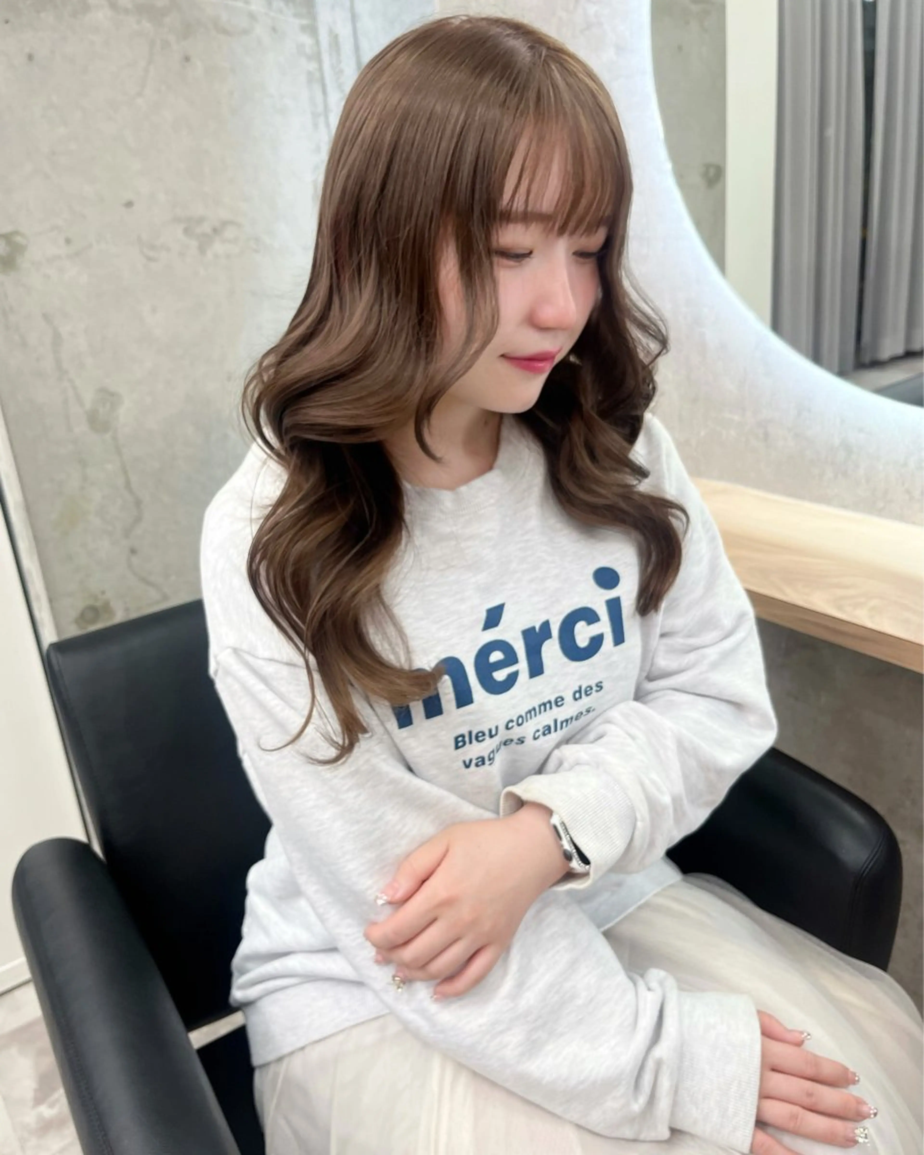 ロング カラー ベージュカラー ブラウンカラー ブラウンベージュ カットモデル募集中 Yui🎀✨のヘアスタイル