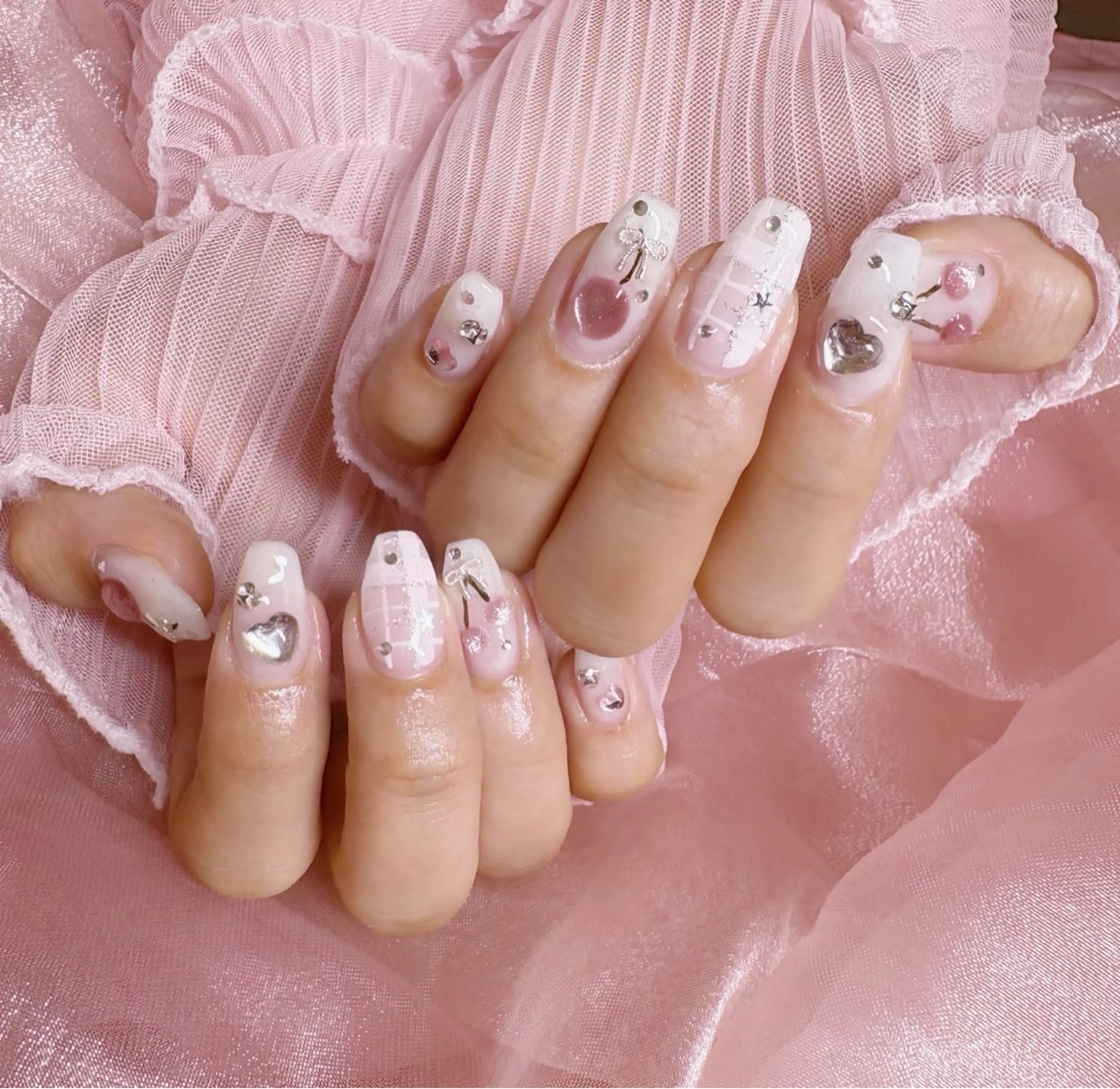 ネイル ピンク ハンドネイル Nail Salon macherieのネイルデザイン