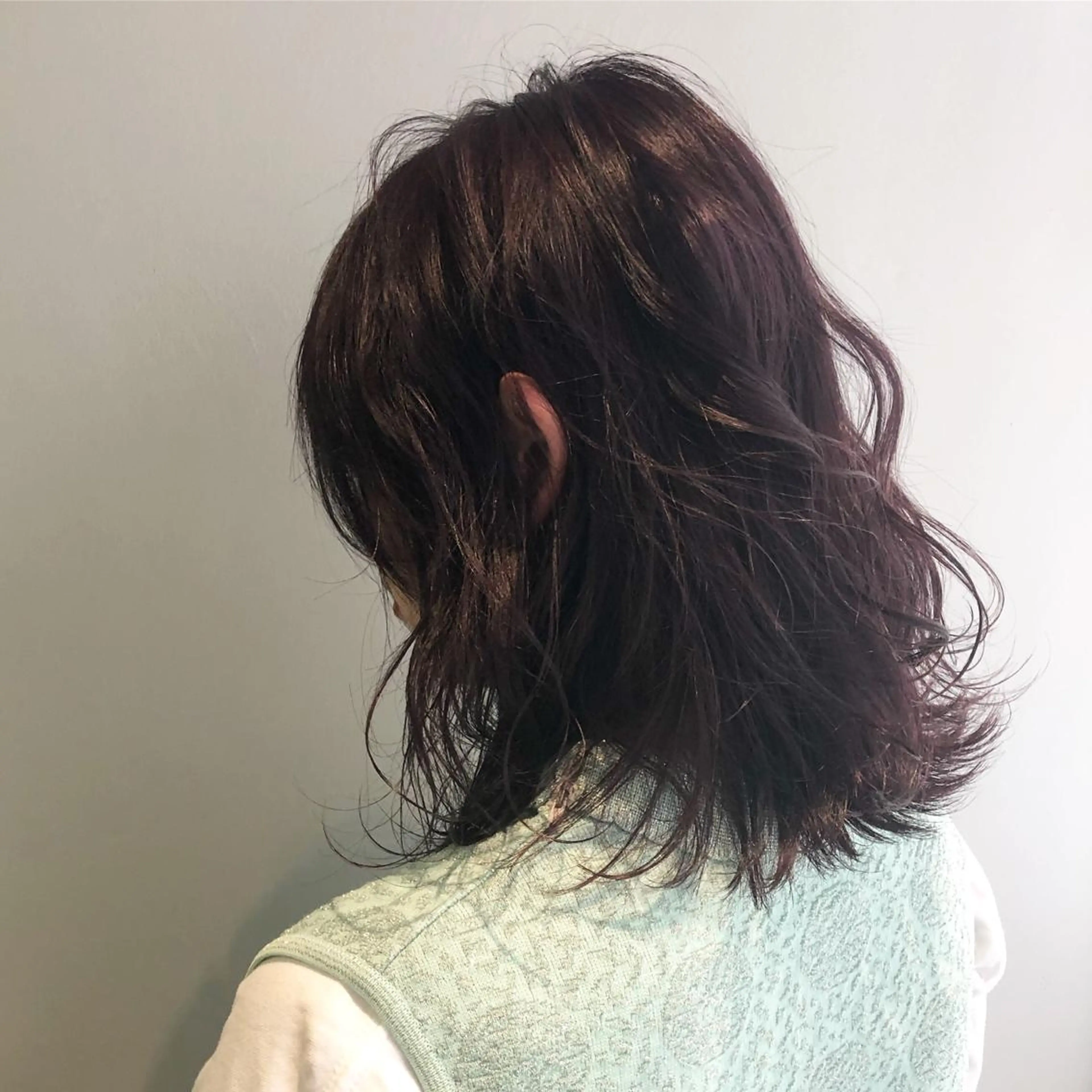 ミディアム カラー 低ダメージパーマ ケアパーマ/武田明大のヘアスタイル