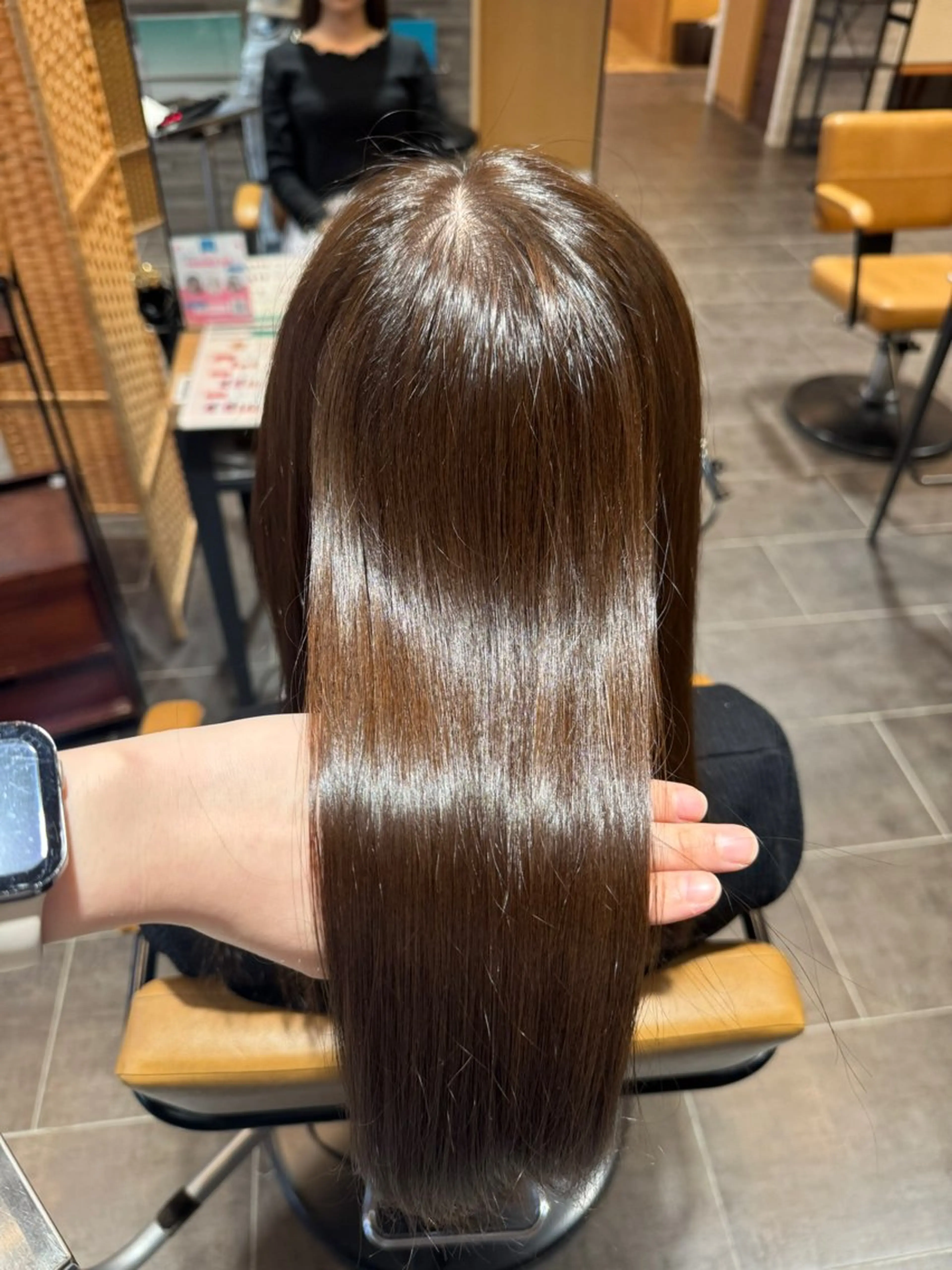 ロング カット ヘアカラー トリートメント 松下 紗季のヘアスタイル