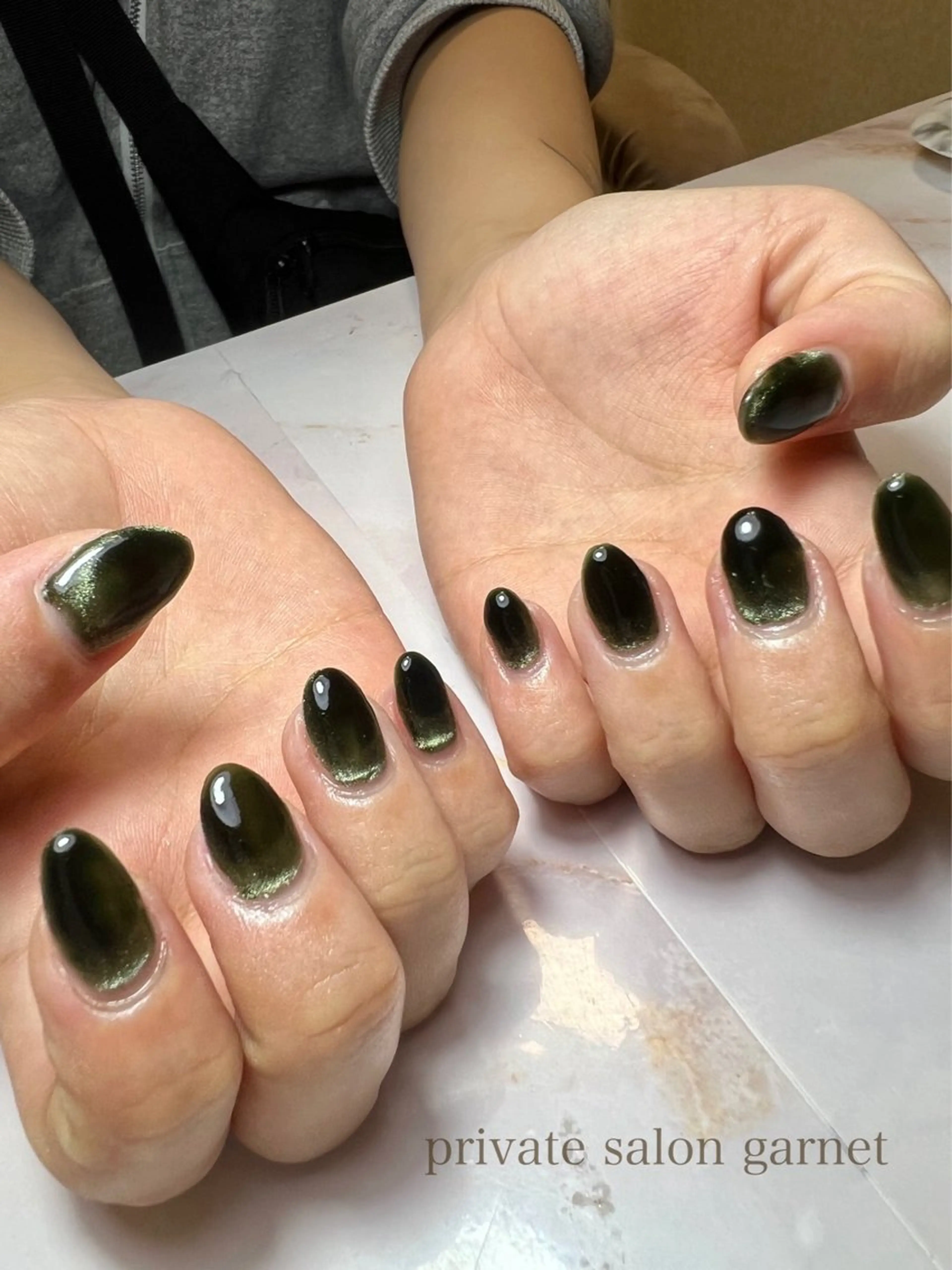 カラー ハンドネイル Garnet nailのネイルデザイン