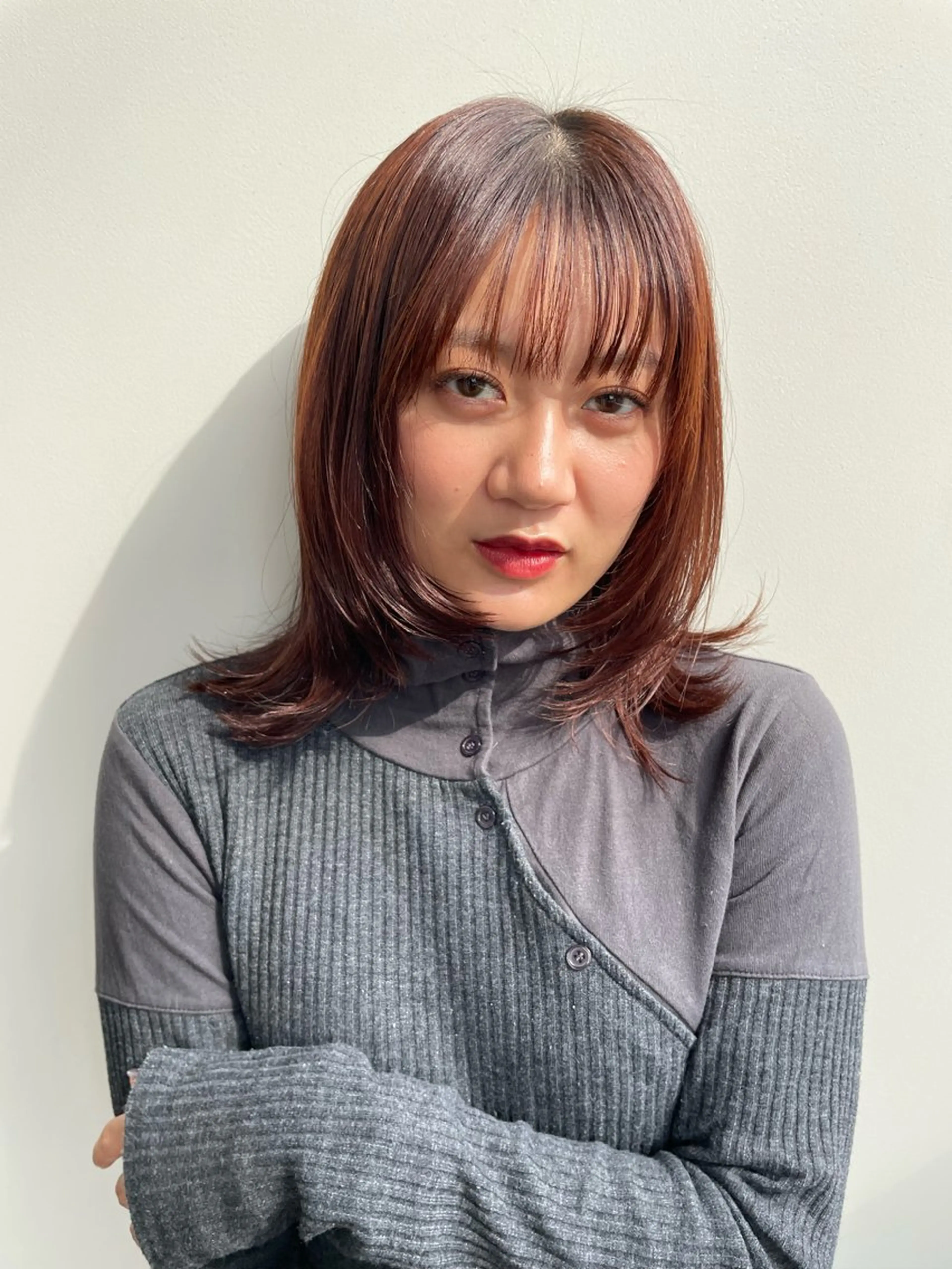 ミディアム カラー カット Toiro 横浜所属・🎀レイヤー/パーマ カラー/ai🎀のヘアスタイル