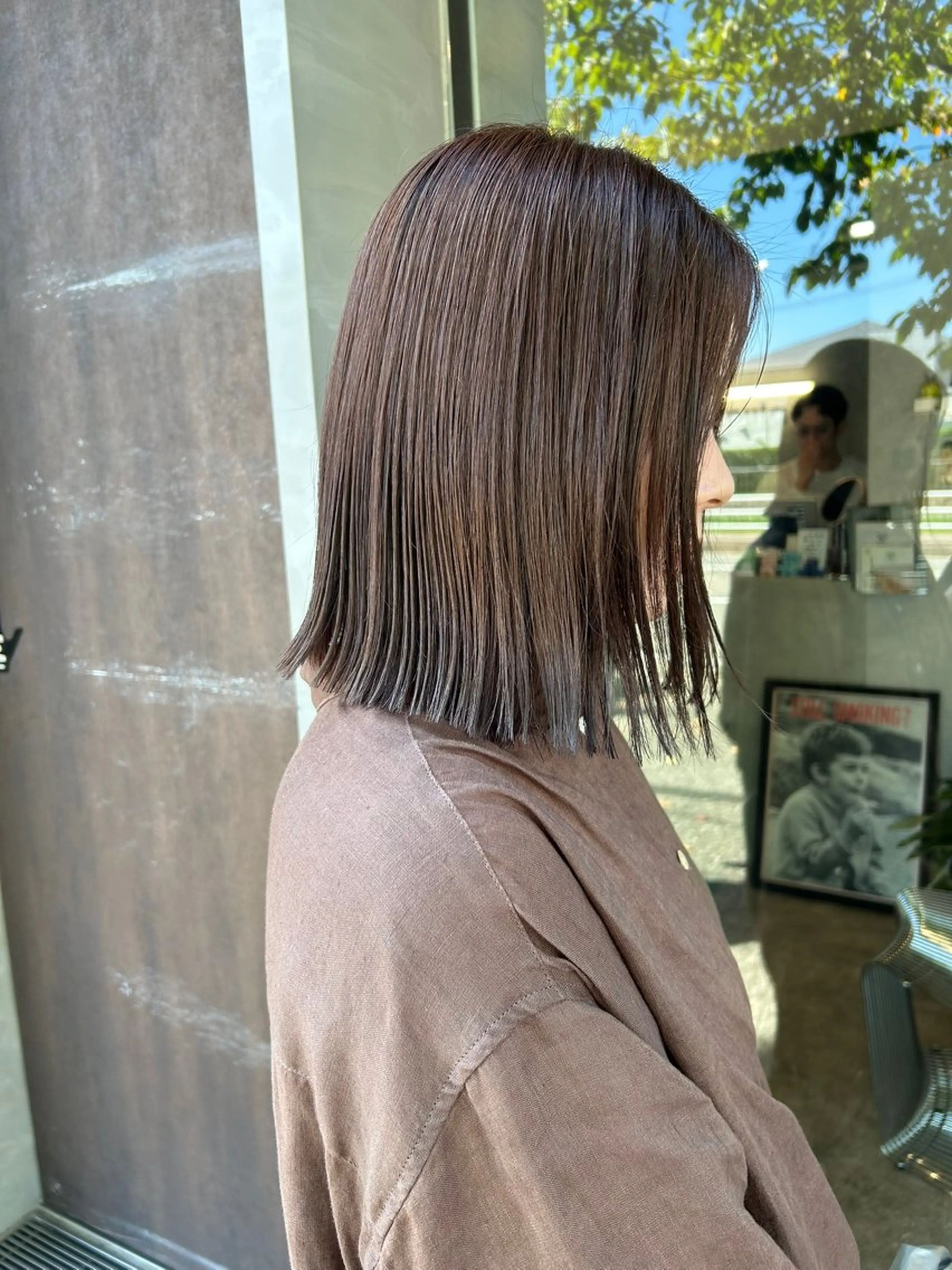 ミディアム カラー 井手 素子のヘアスタイル
