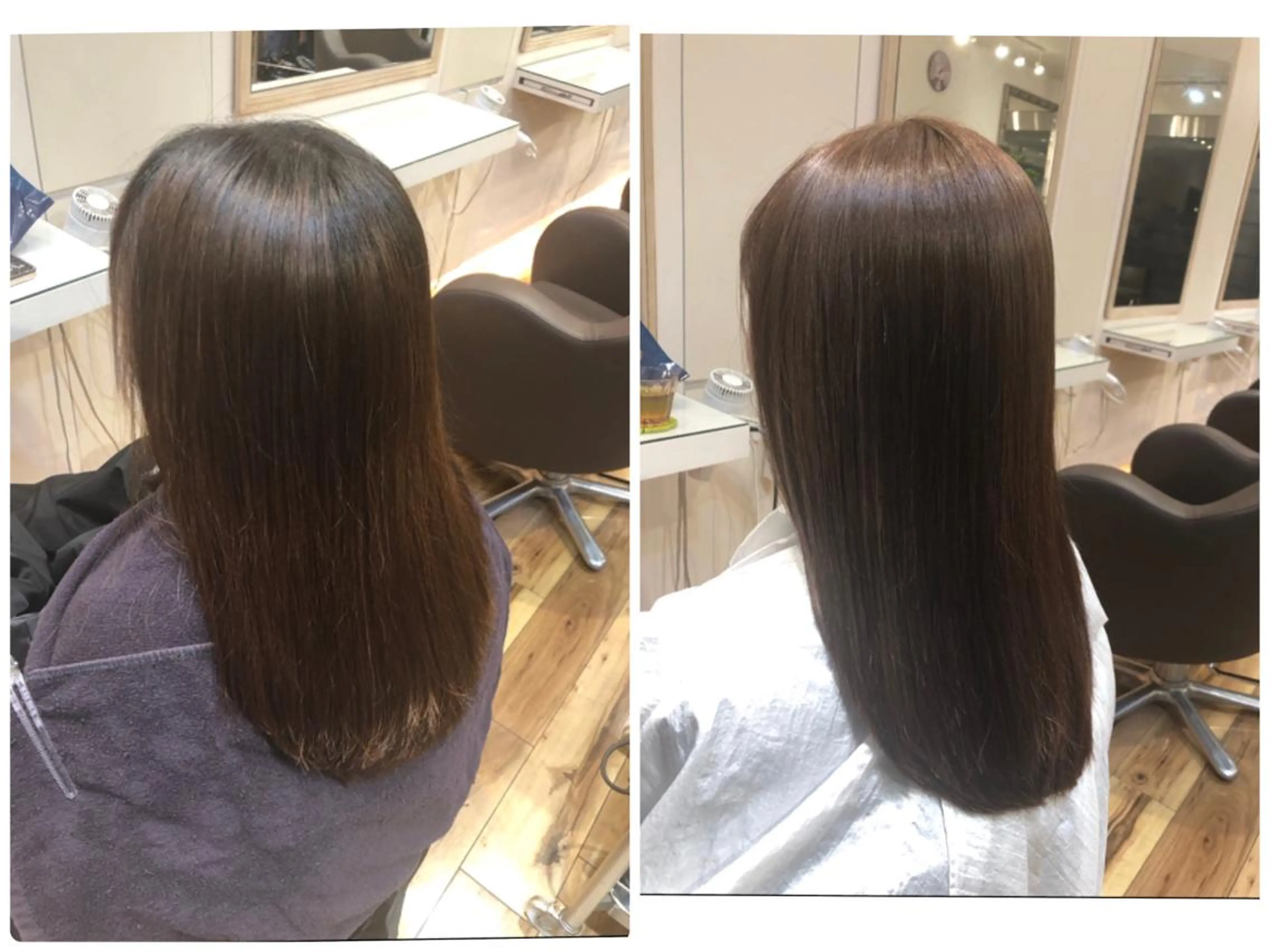 セミロング カラー 小顔カット前髪 顔周りカット林亮佑のヘアスタイル