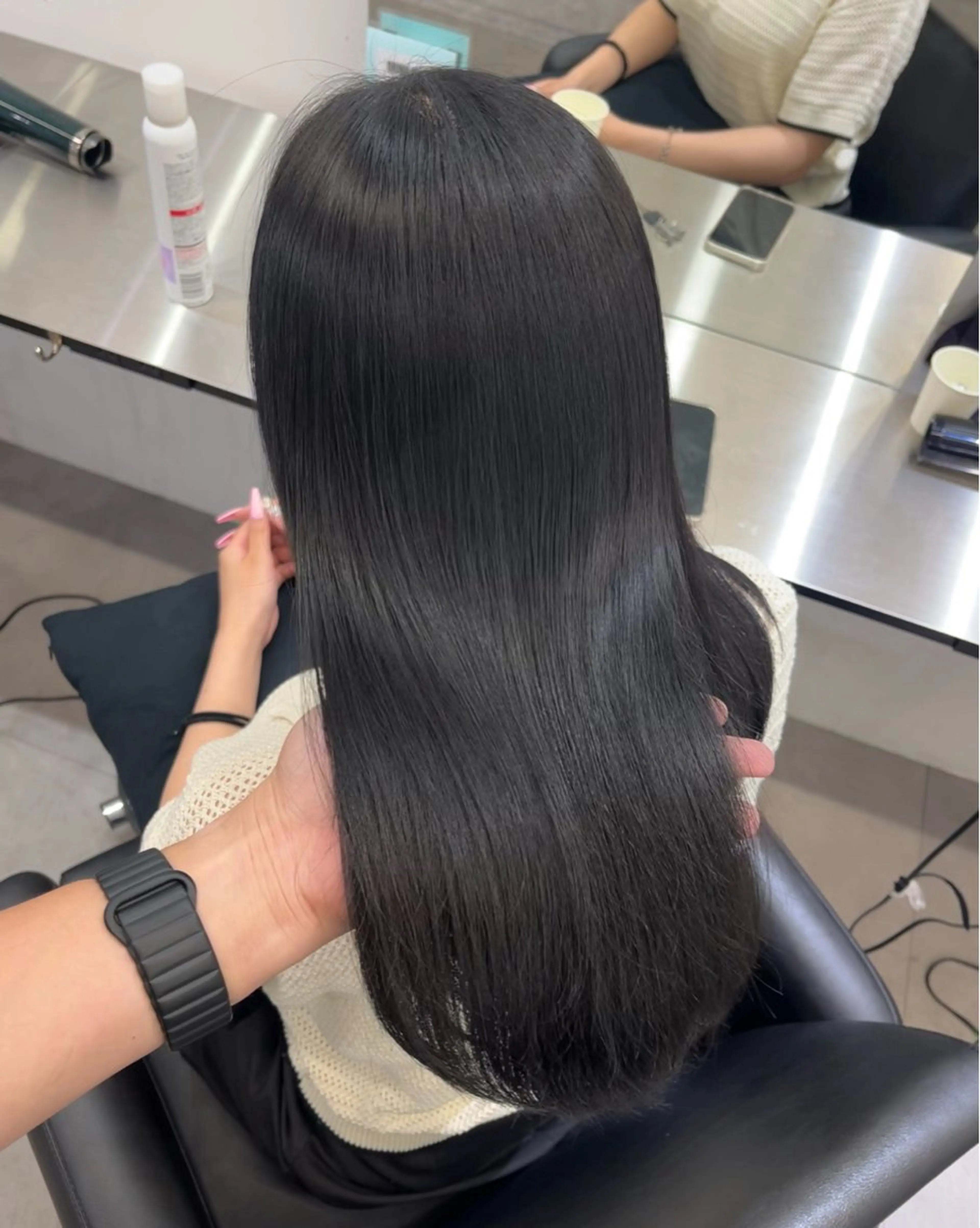 セミロング カット ヘアカラー 縮毛矯正 髪質改善/縮毛矯正 梅田茶屋町/西尾祐作のヘアスタイル