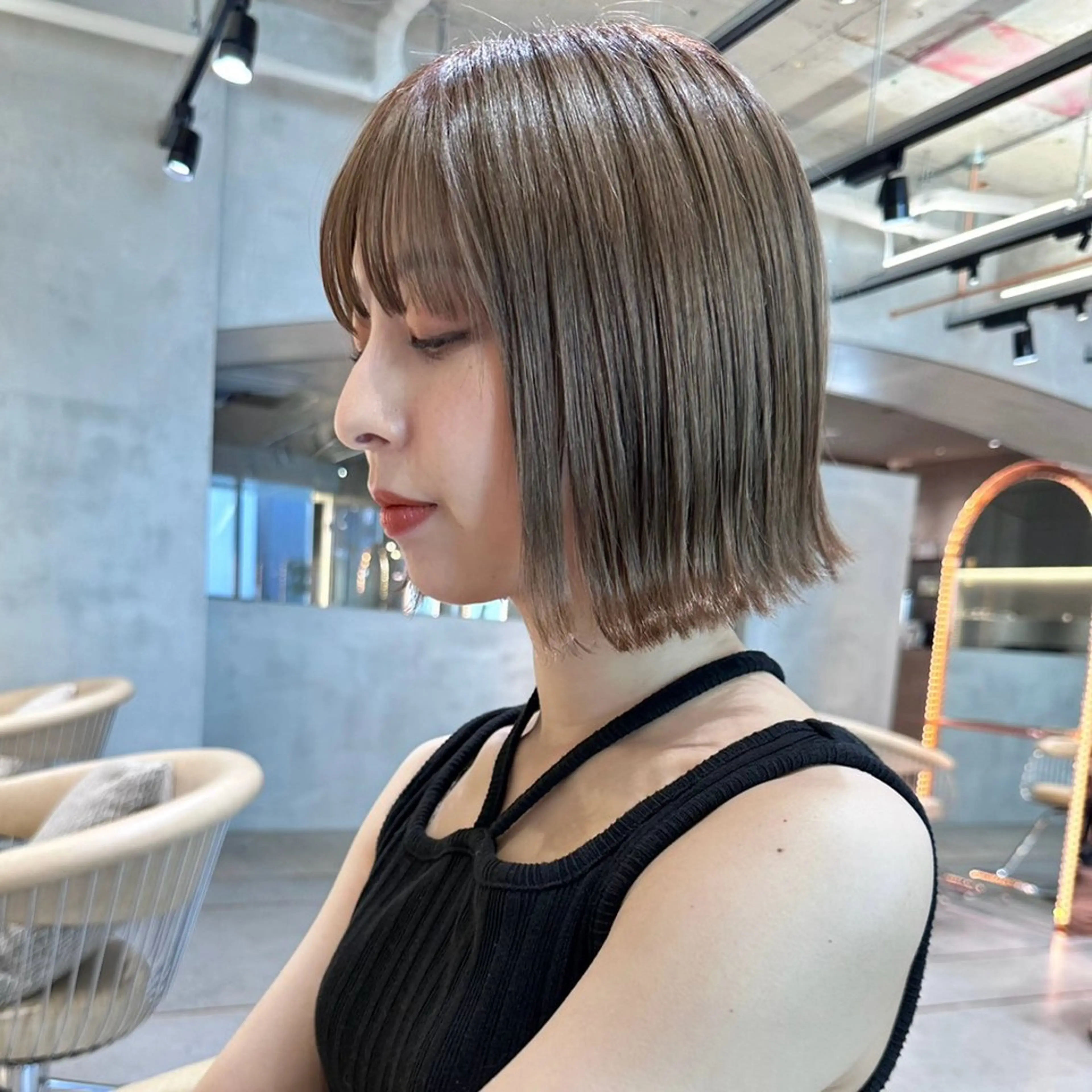 ミディアム ボブ 似合わせカット 外ハネヘア ボブ/くびれボブ/ 髪質改善/Ru-kaのヘアスタイル