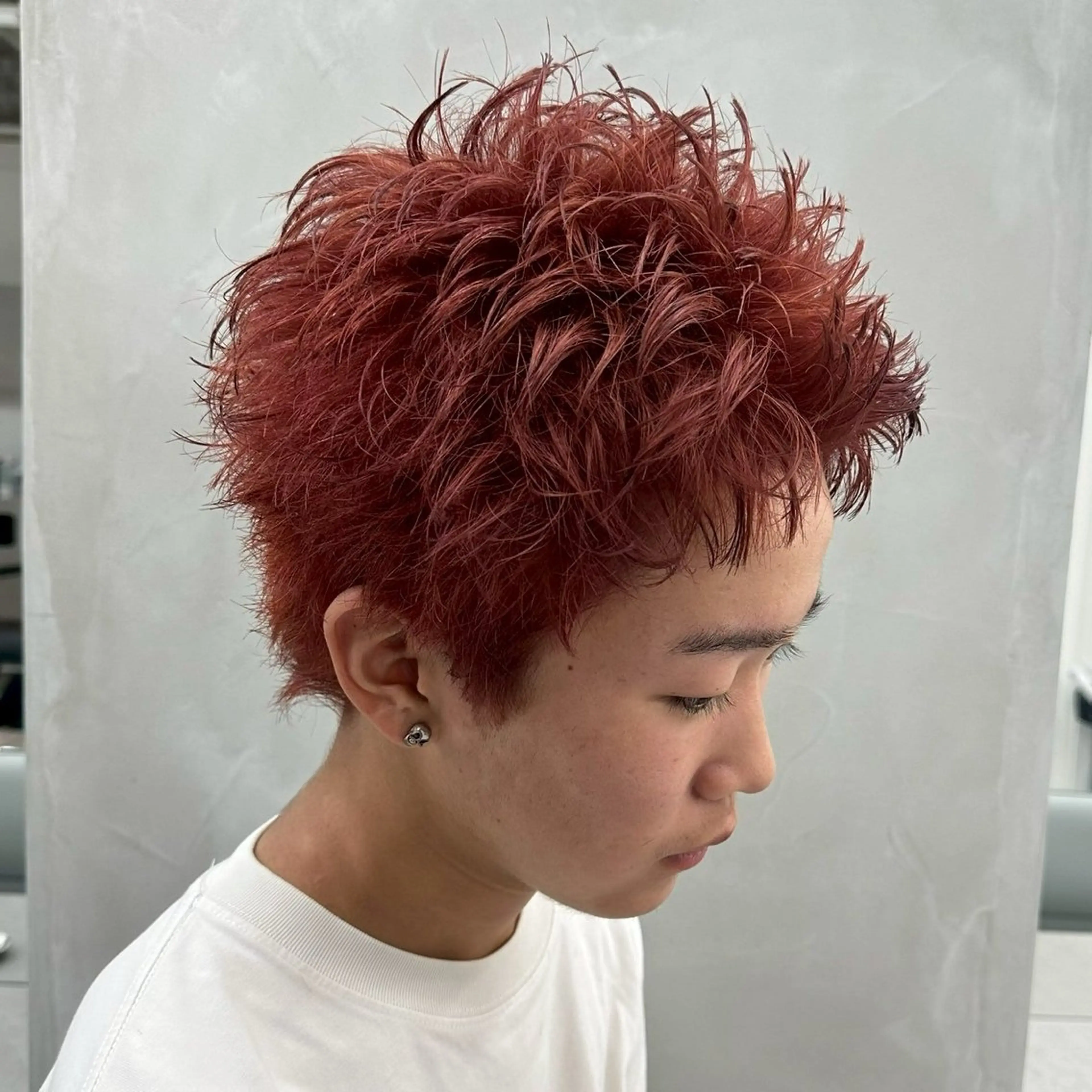 メンズ スパイキーショート メンズ専門/パーマ 特化/栄/北出瑞貴のヘアスタイル