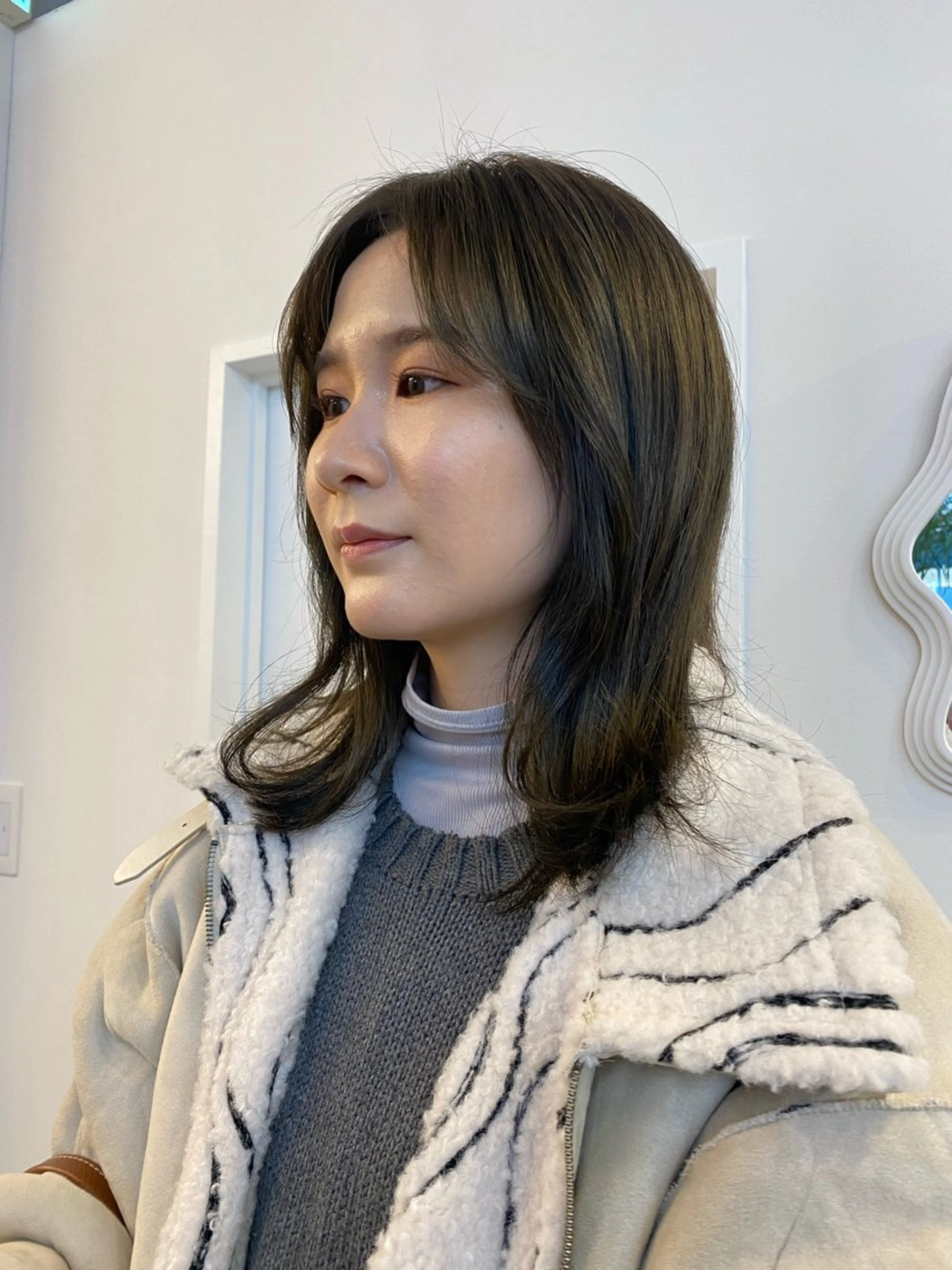 セミロング カラー 透明感カラー ichika/福岡 /透明感カラー🤎のヘアスタイル