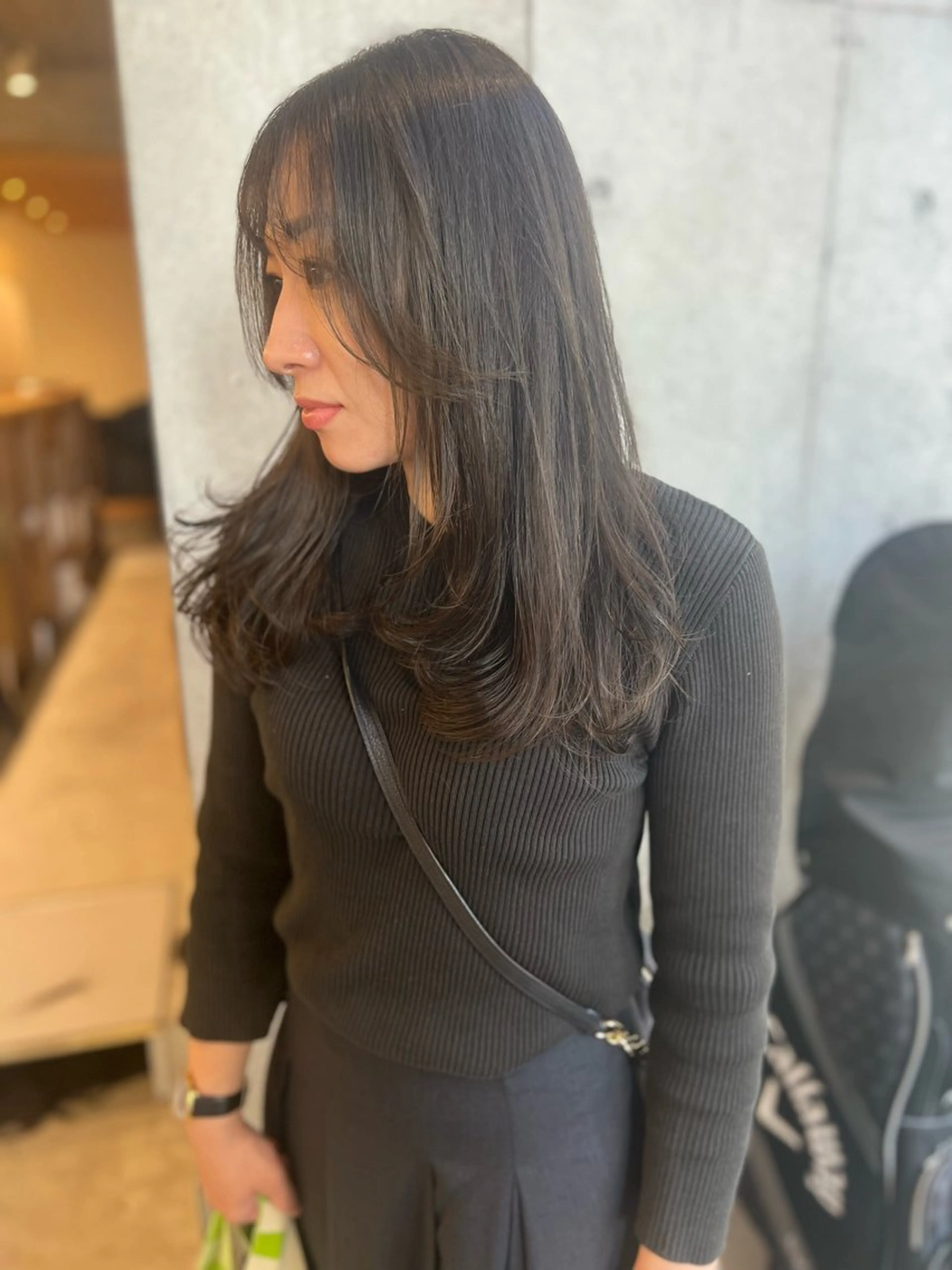 ロング カラー ロングレイヤー 顔周りカット 伸ばしかけ レイヤーカット ロング カット ヘアカラー トリートメント 誰より丁寧なカット/ 小林輝/レイヤーのヘアスタイル