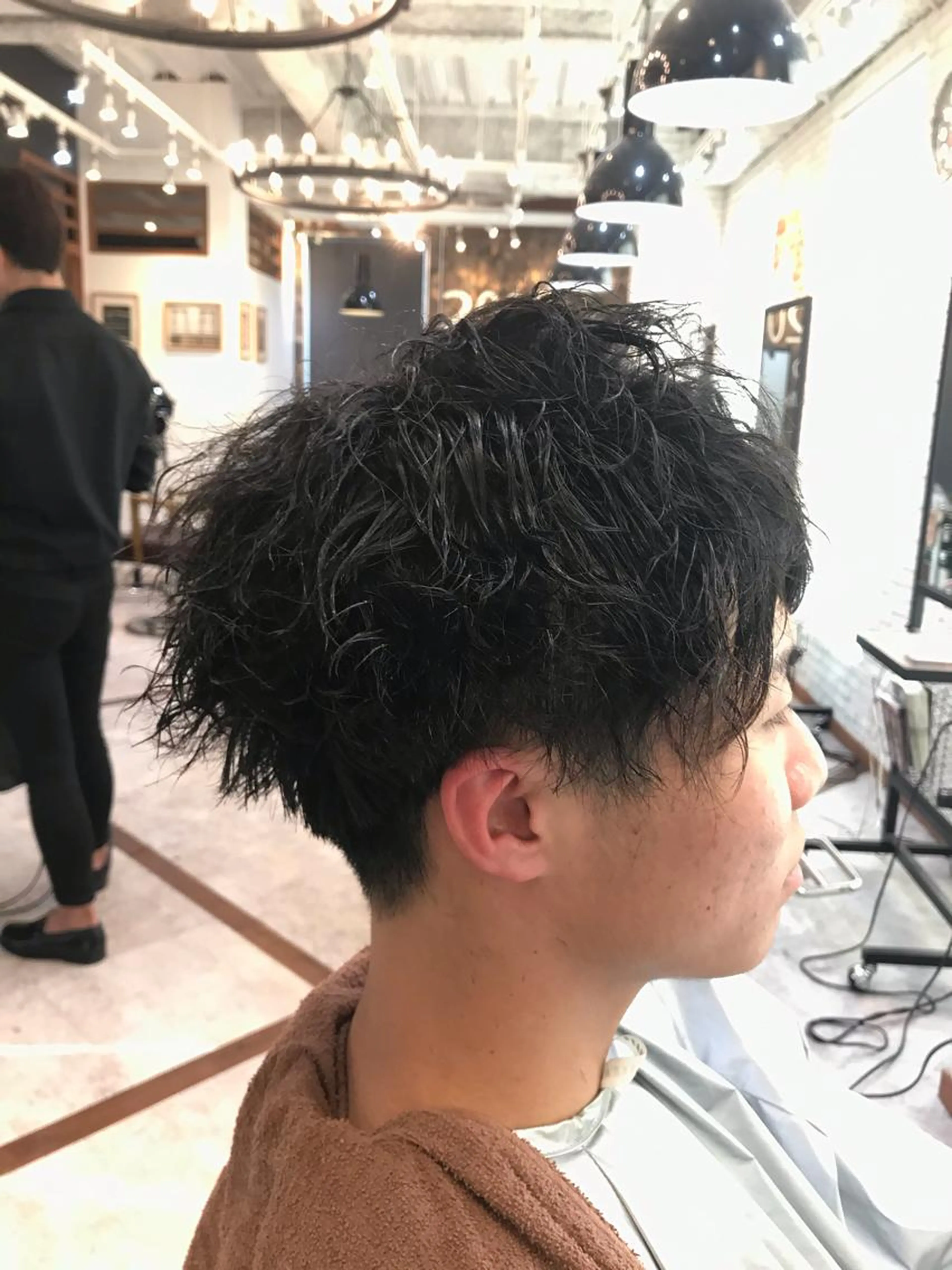 メンズ似合わせカット+ツイストスパイラルパーマ🔹3ステップトリートメントの写真