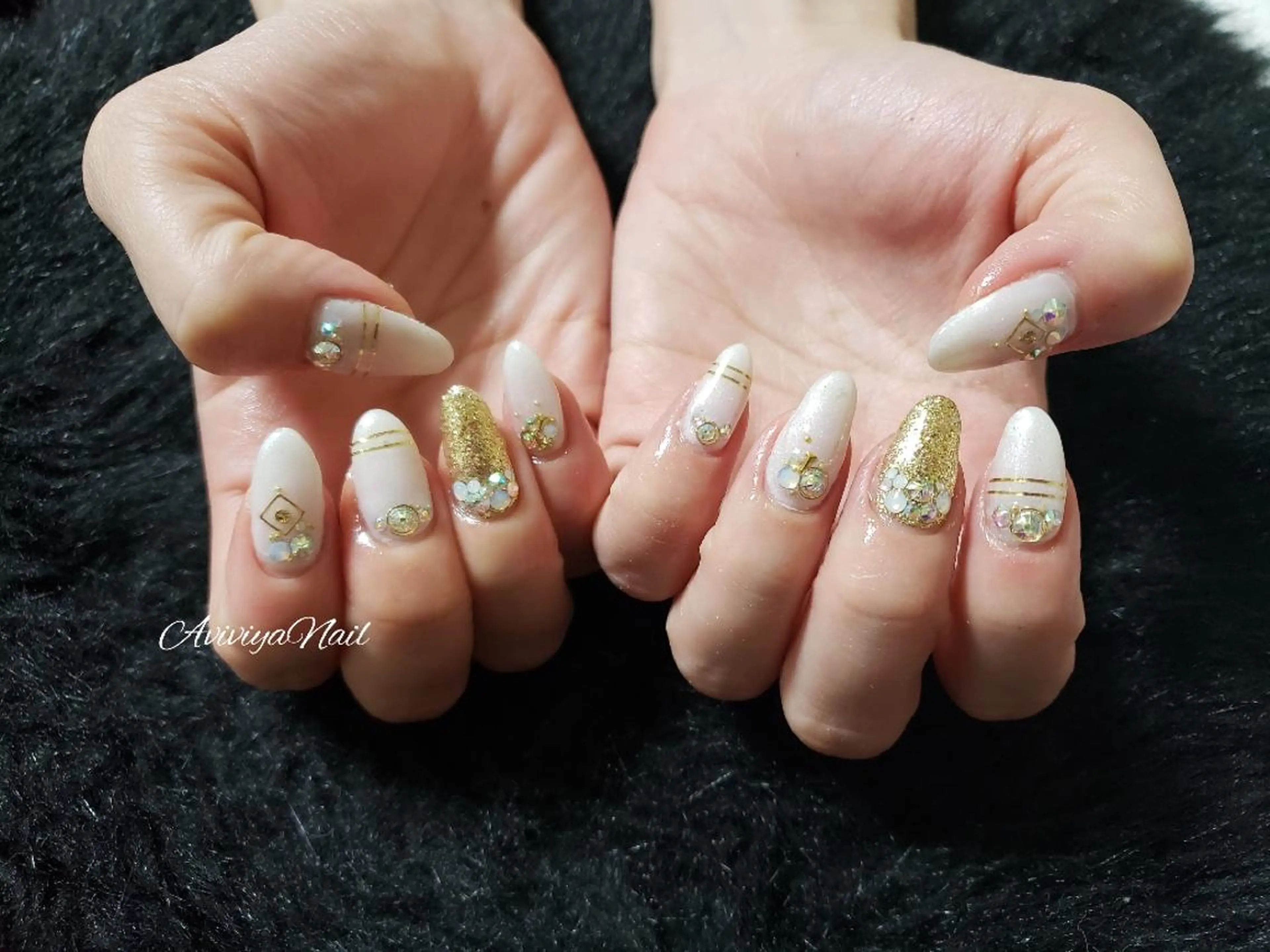 ネイル クリアネイル ホワイト AviviyaNail所属・kubo ayaのネイルデザイン