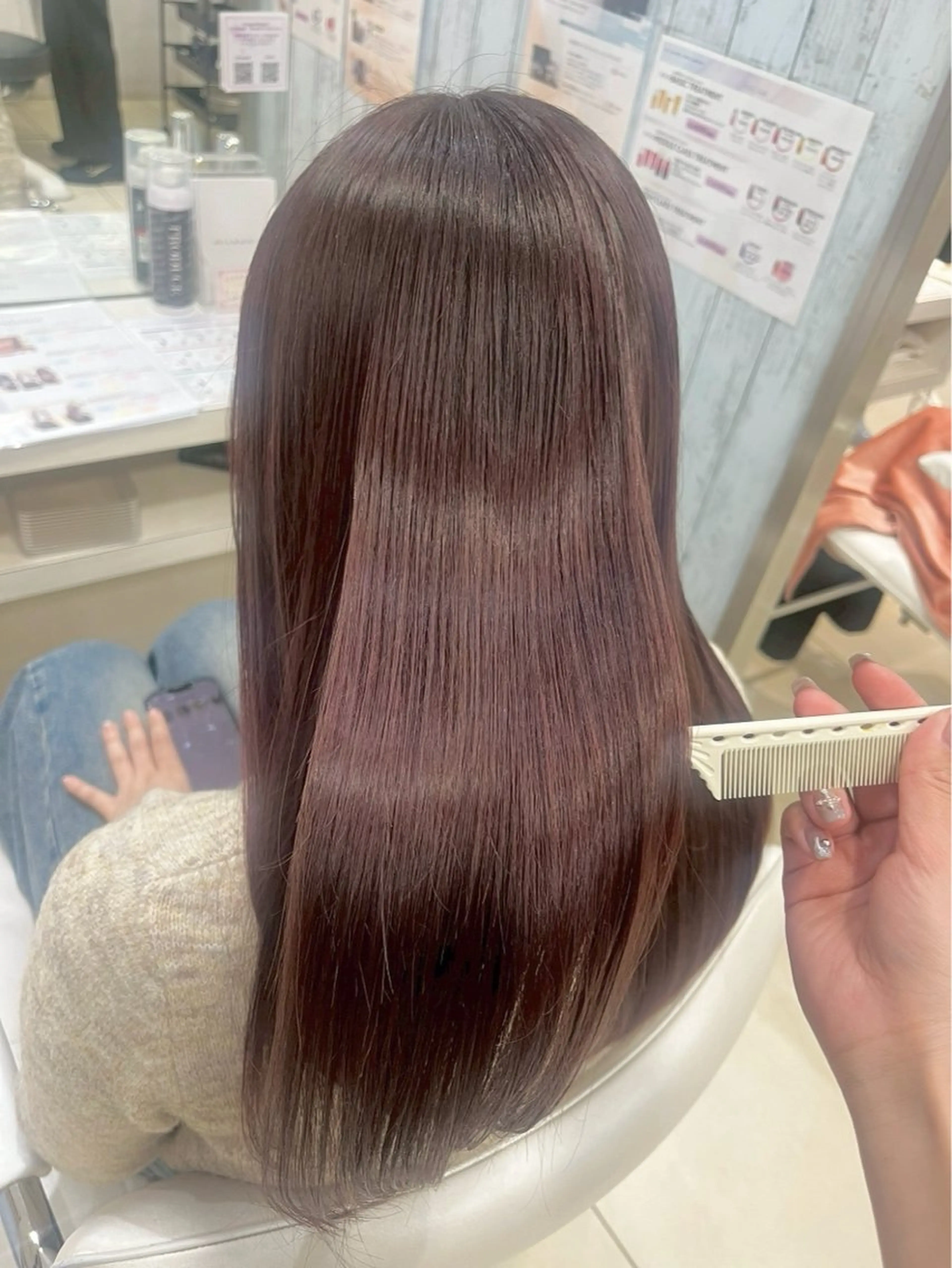 カラー ヘアカラー トリートメント [髪質改善カラー] 光^._.^の眉毛・アイブロウイメージ