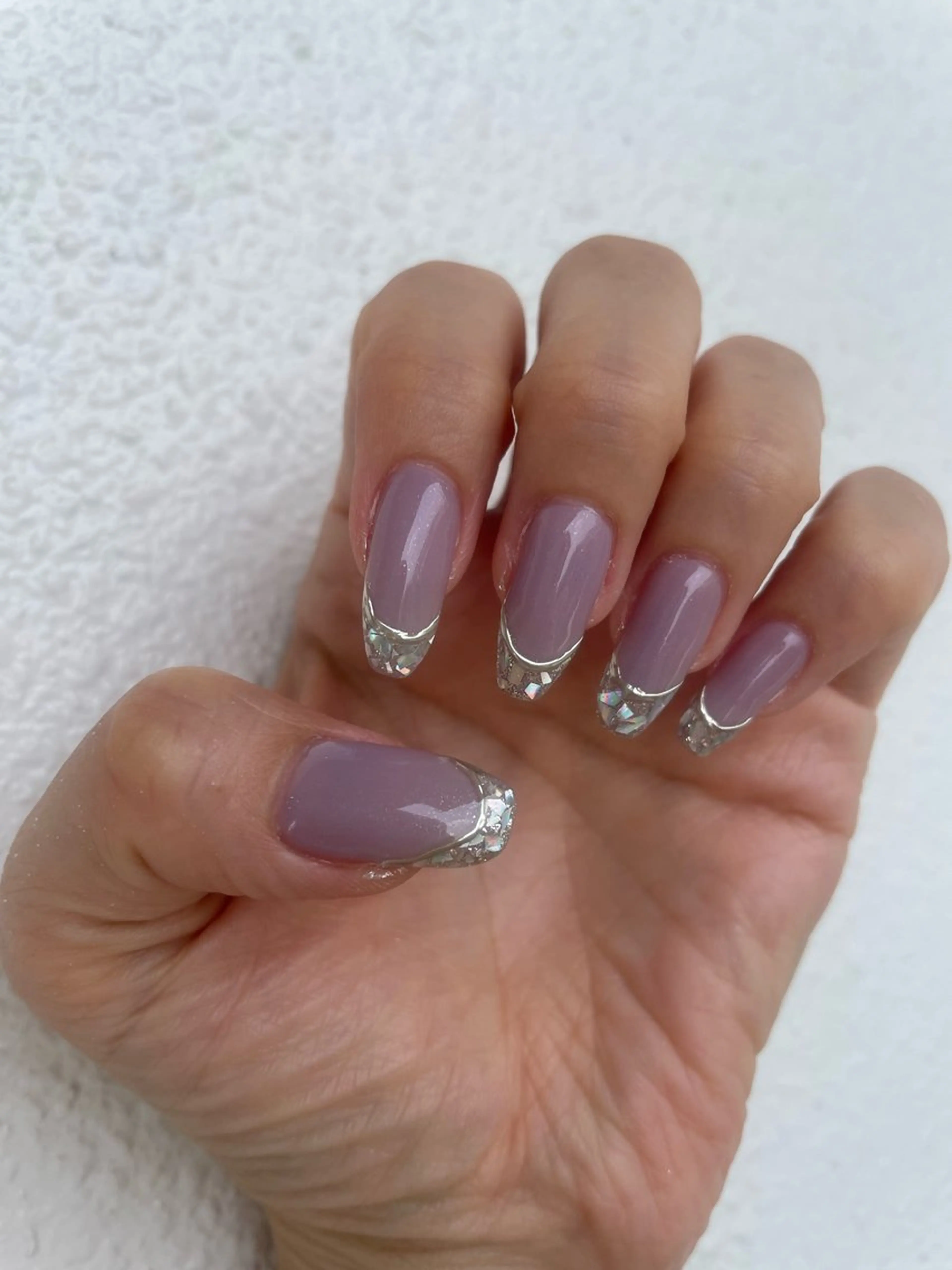 ネイル フレンチネイル ガラスフレンチ koto nailsのネイルデザイン