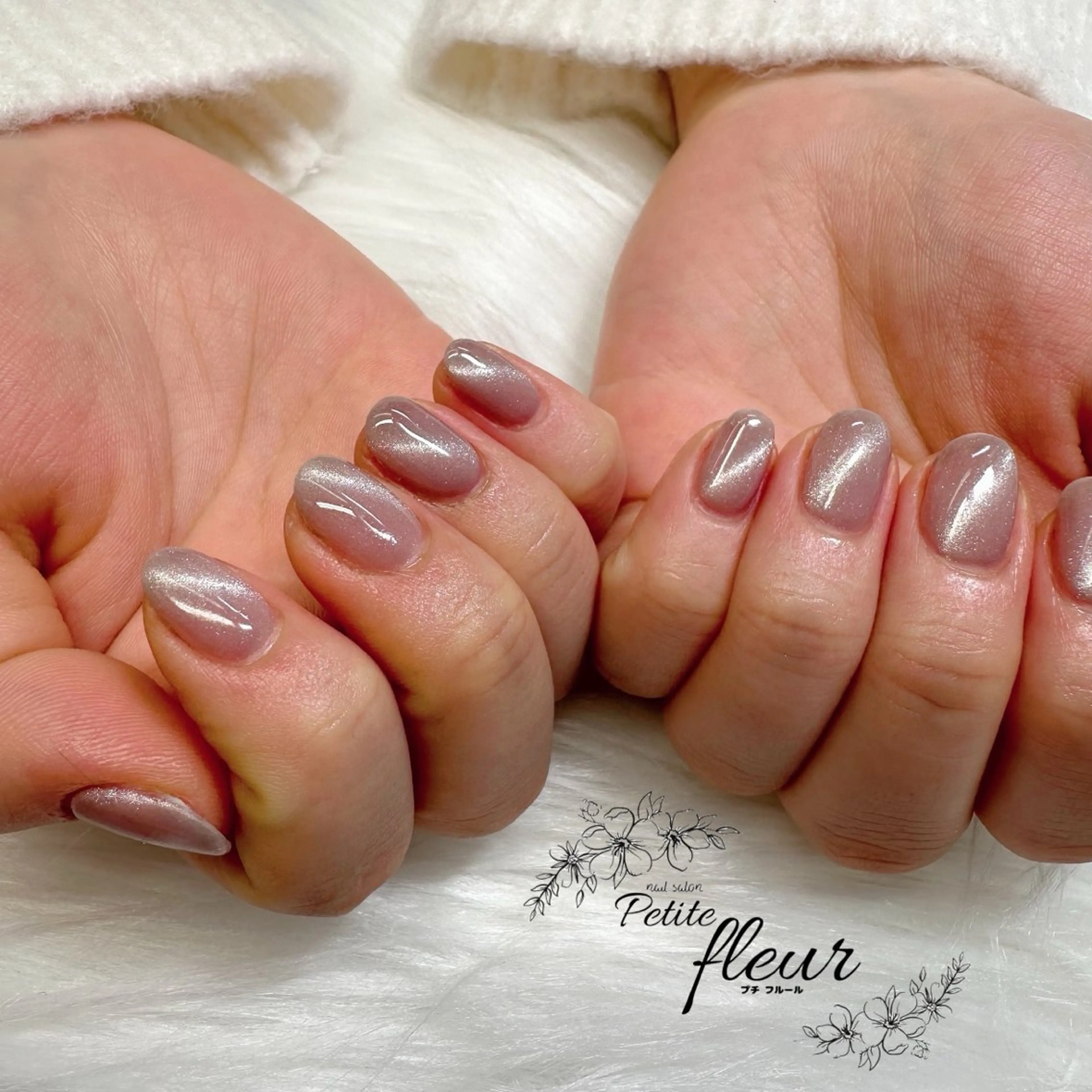 ネイル マグネットネイル マグネットワンカラー ワンカラーネイル ❁⃘*。Petite fleur❁⃘*りさのネイルデザイン