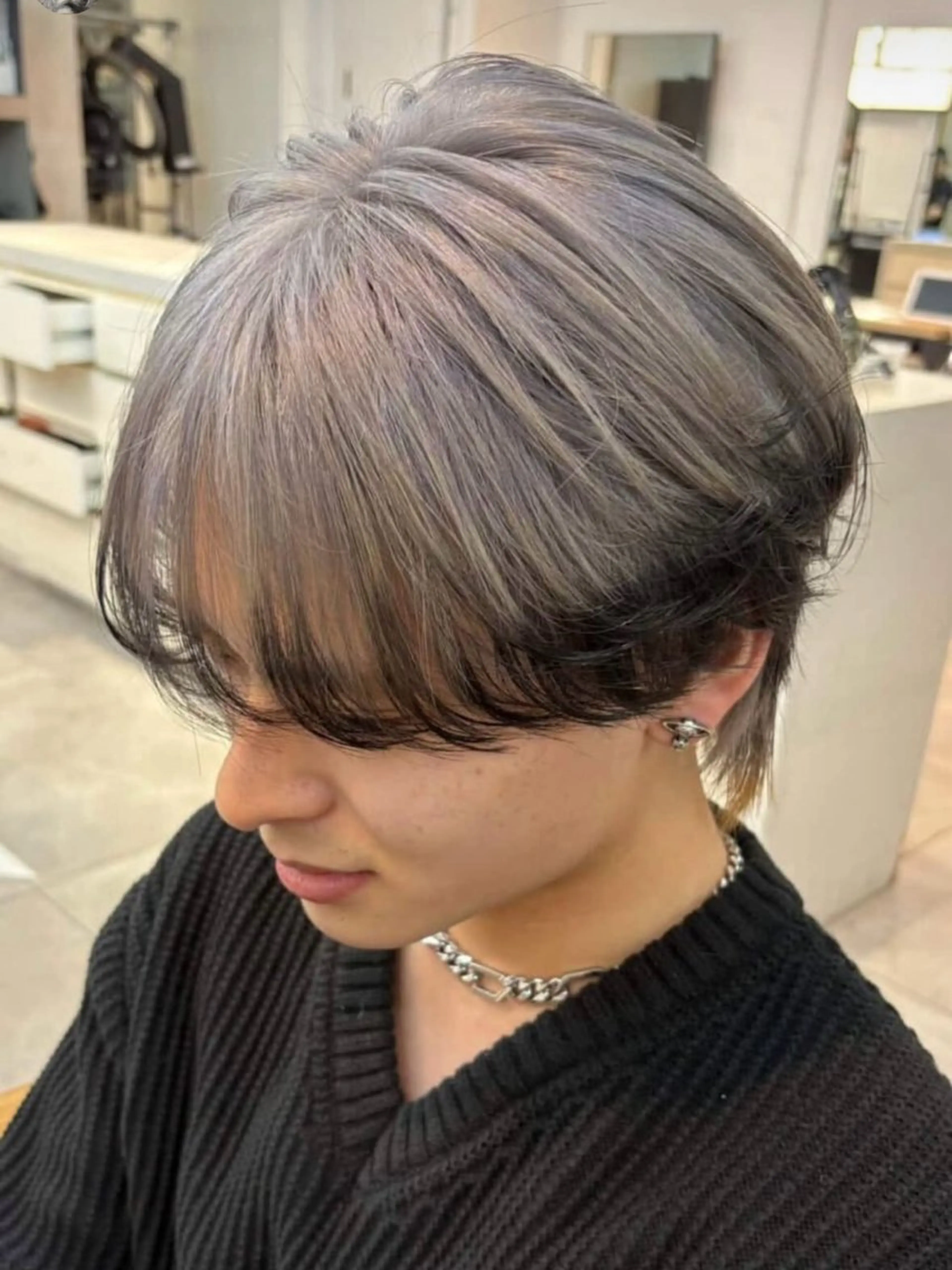 カラー メンズ ヘアカラー メンズパーマ/ メッシュ📍ﾕﾘのヘアスタイル