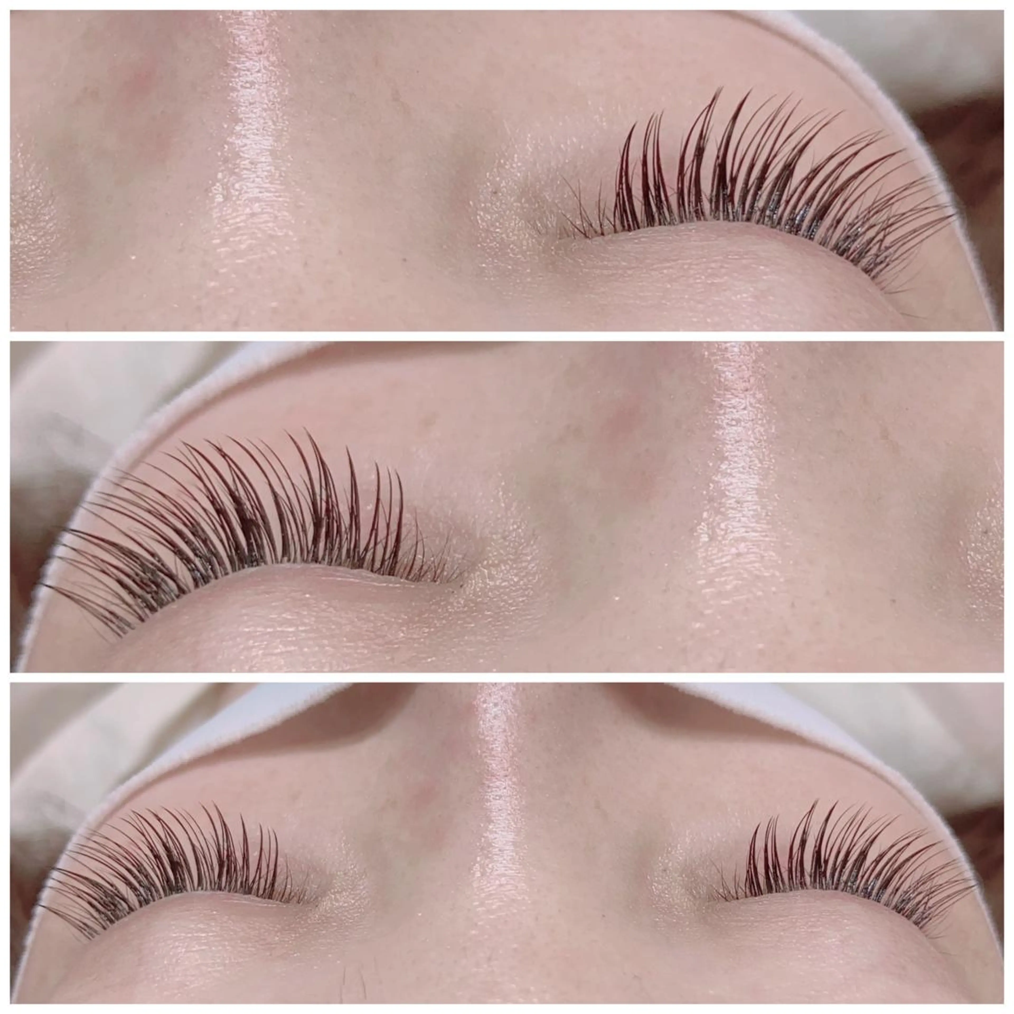 マツエク・マツパ カラーマツエク フラットラッシュ 韓国風マツエク ナチュラル パリジェンヌラッシュリフト barro.1995所属・オーダーメイドまつげ ＆まゆげ.RIKAのマツエク・マツパデザイン