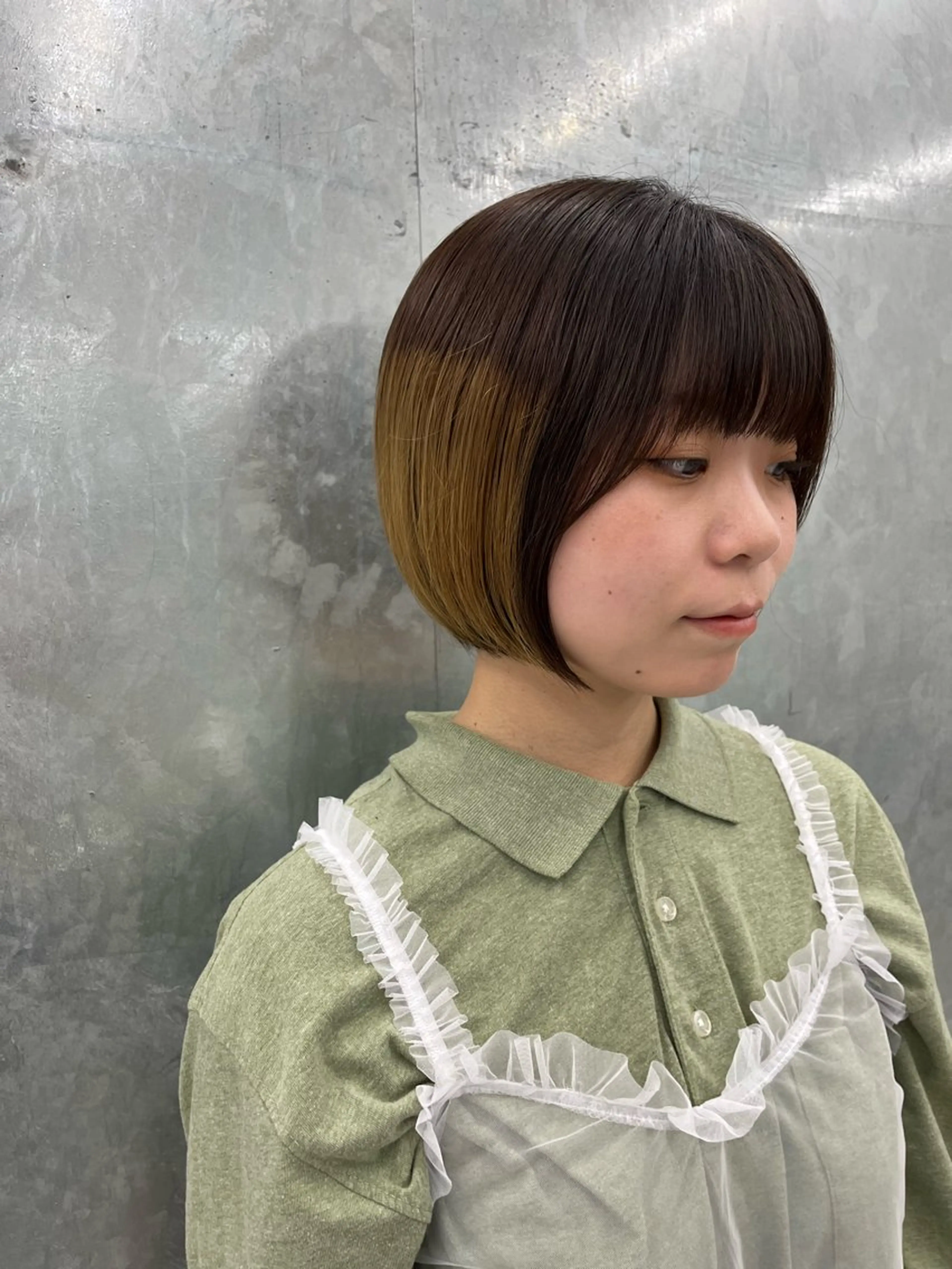 ショート ボブ 神作 汐里　江古田 /透明感カラー🌿のヘアスタイル