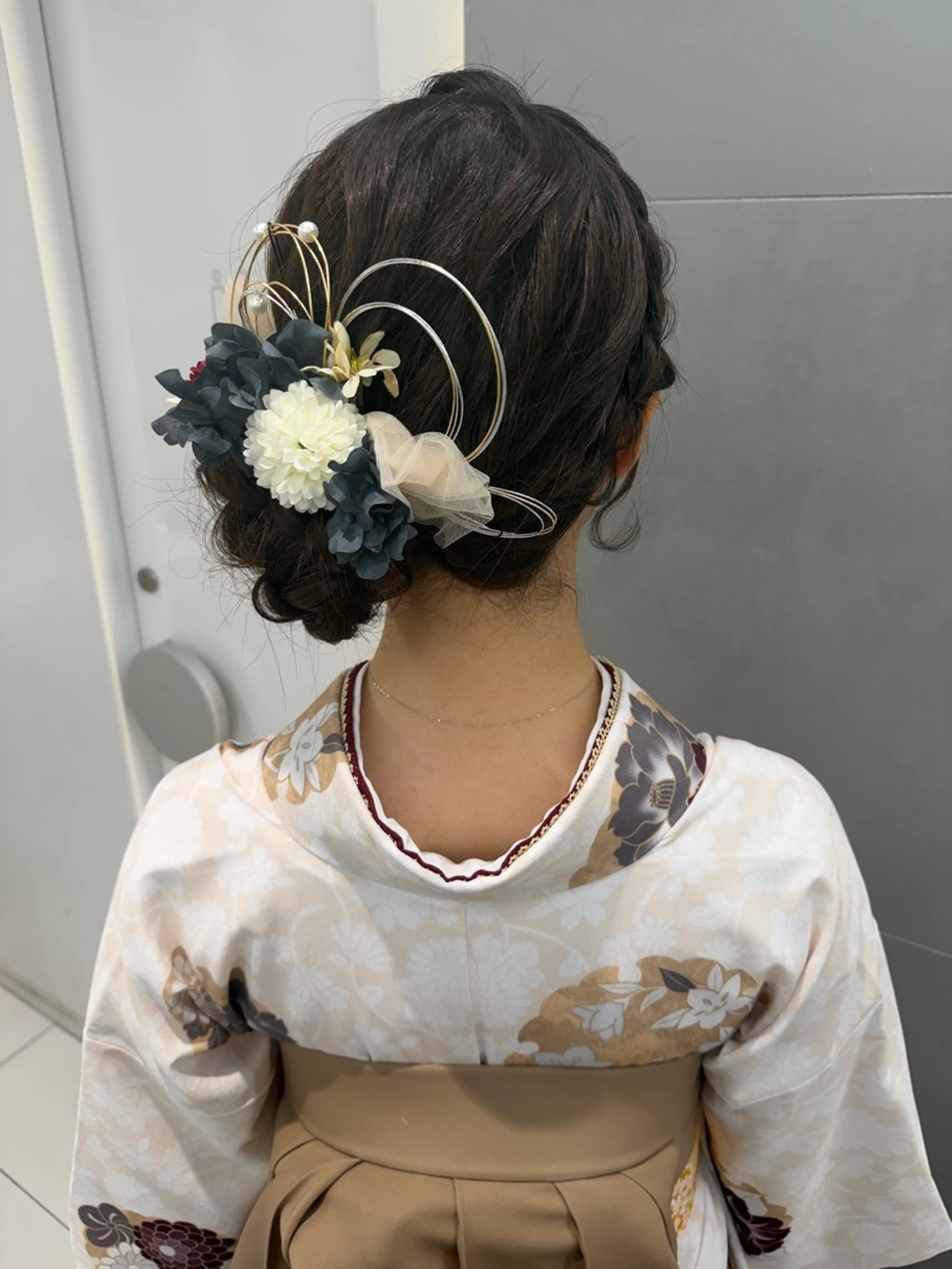 ヘアアレンジ 着付け ヘアセット🎀耳つぼ 👂💎MONAMIのヘアスタイル