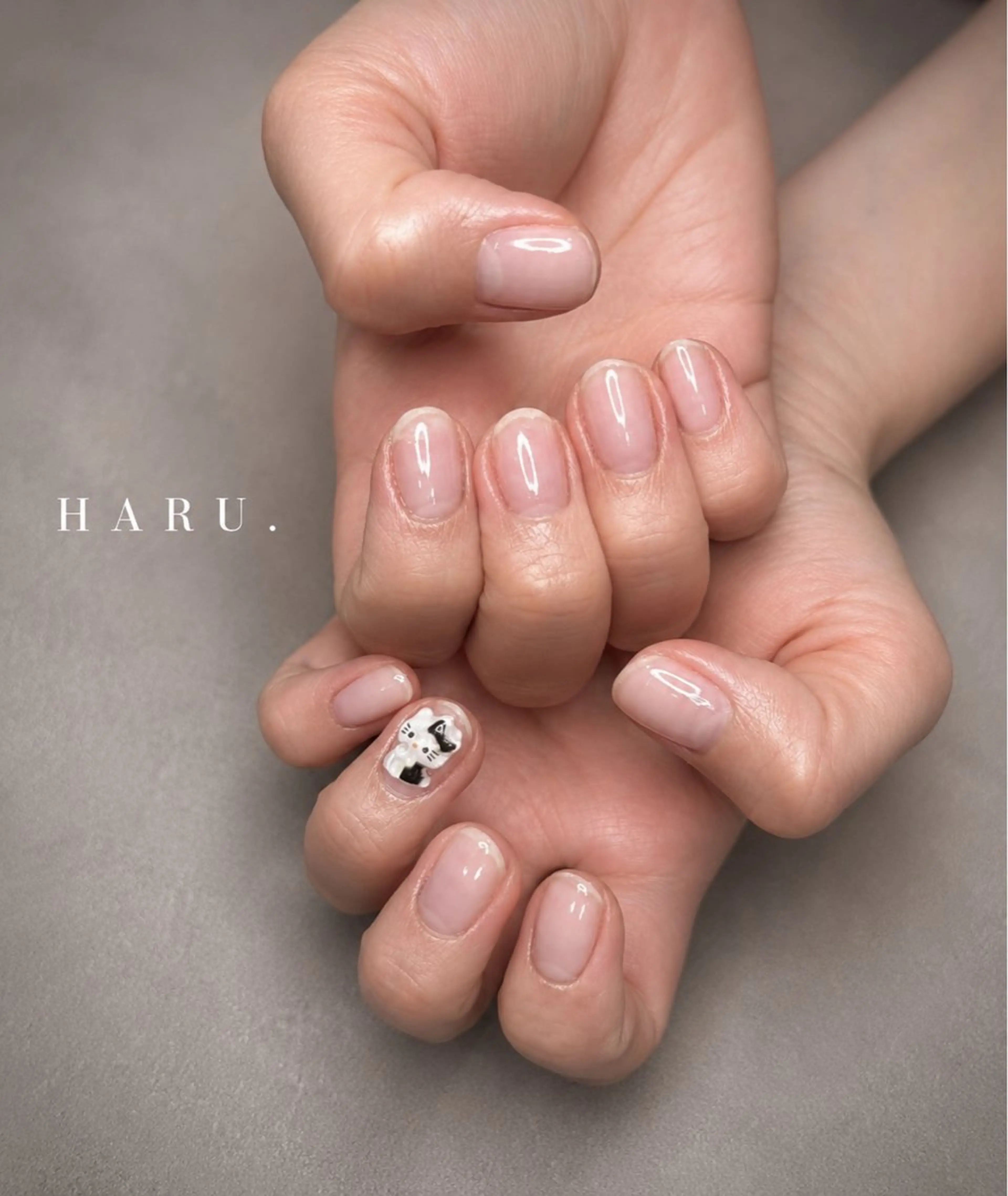 ネイル クリアネイル nailroom HARU.のネイルデザイン