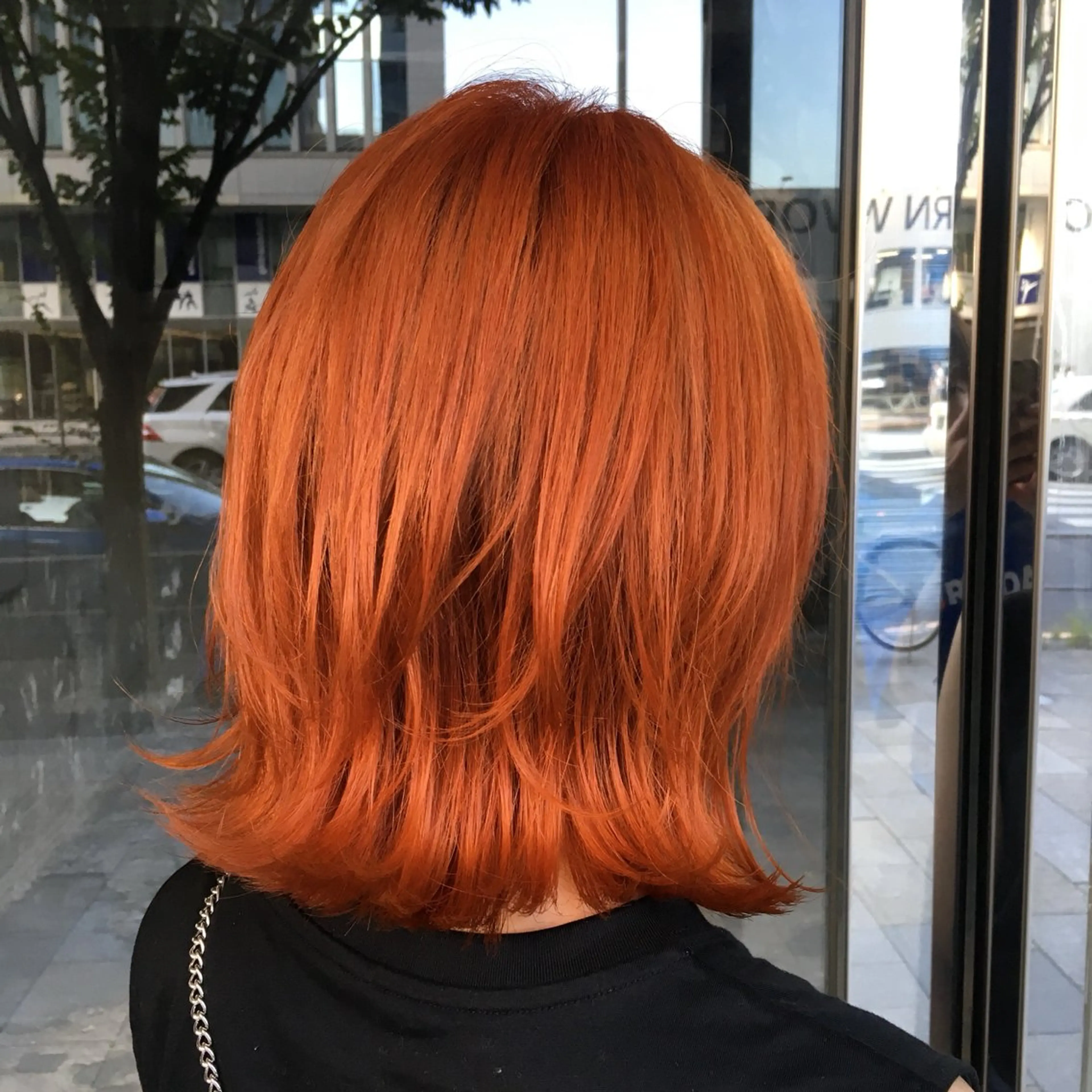 ショート カラー パーマ ヘアアレンジ ボブ くびれヘア 韓国風ヘア デジタルパーマ 中顔面短縮カット🪽 レイヤー🥀コウヘイのヘアスタイル