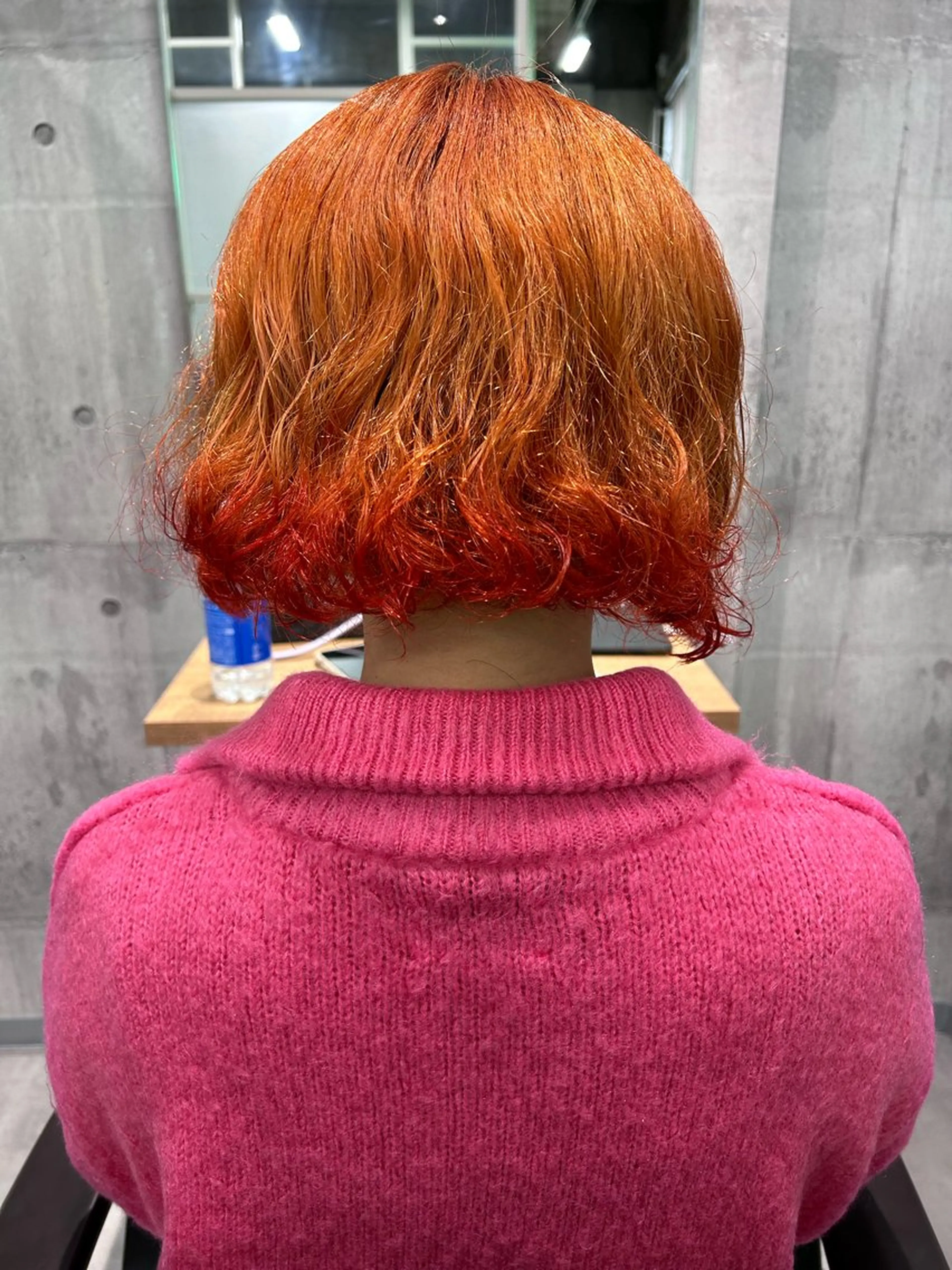 ミディアム カラー ミディアムパーマ ブリーチ ケアブリーチ ヘアカラー トリートメント newi赤羽 ✂️KEN✂️のヘアスタイル