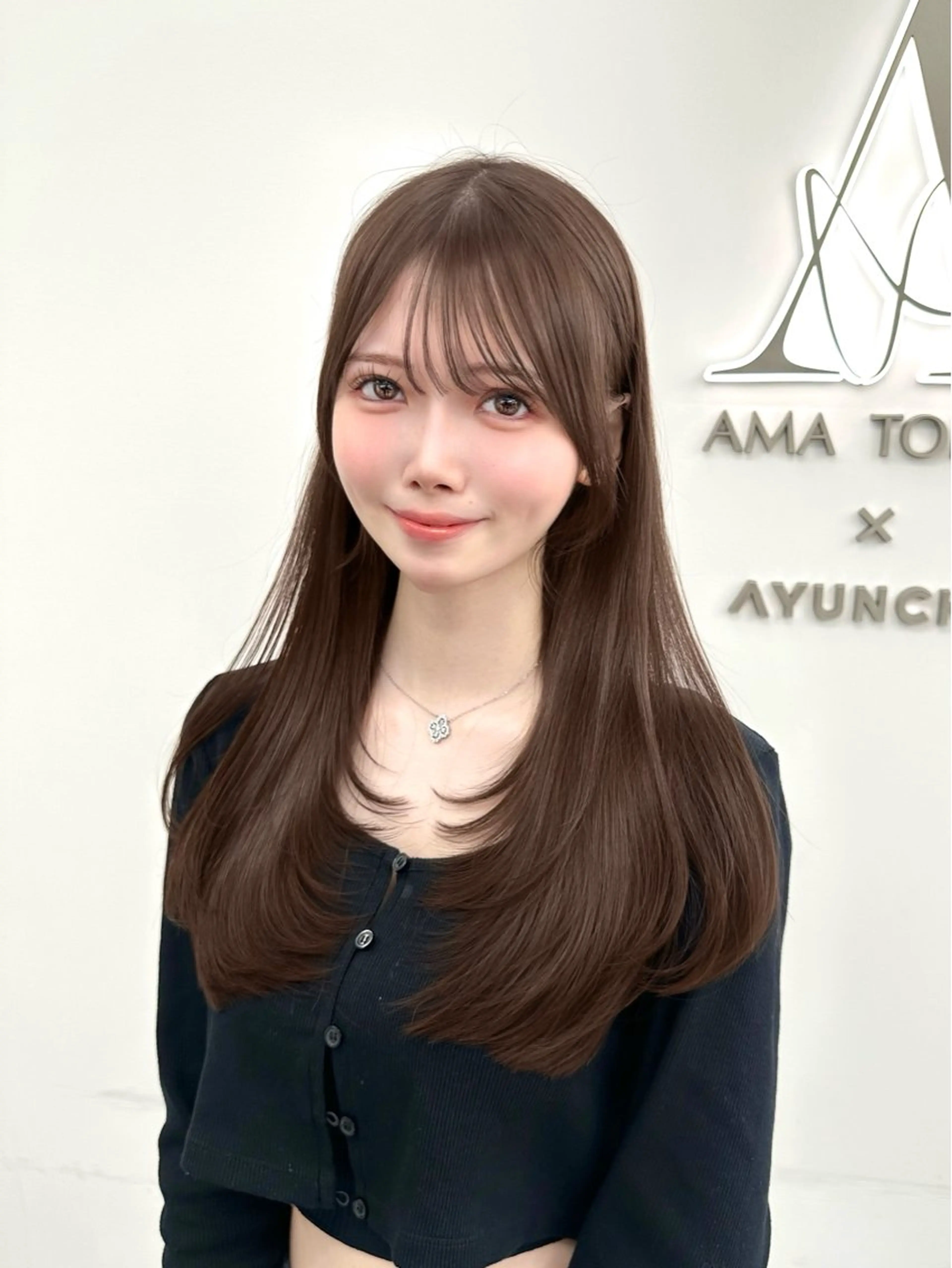 セミロング カラー カット ヘアカラー トリートメント 🇰🇷韓国風くびれ ヘア🇰🇷中村優大のヘアスタイル