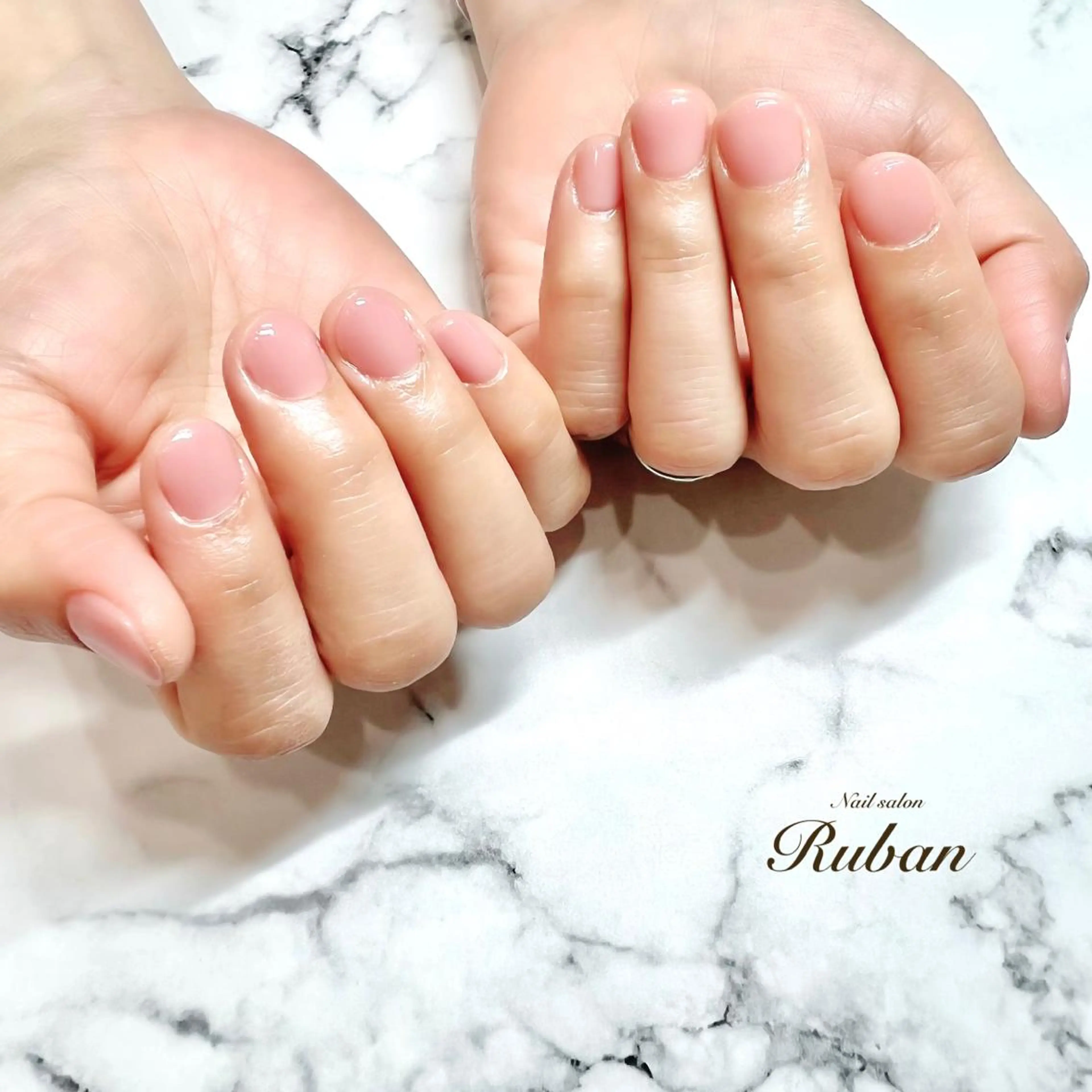 ネイル ワンカラーネイル ピンク シンプルネイル Nail salon Rubanのネイルデザイン