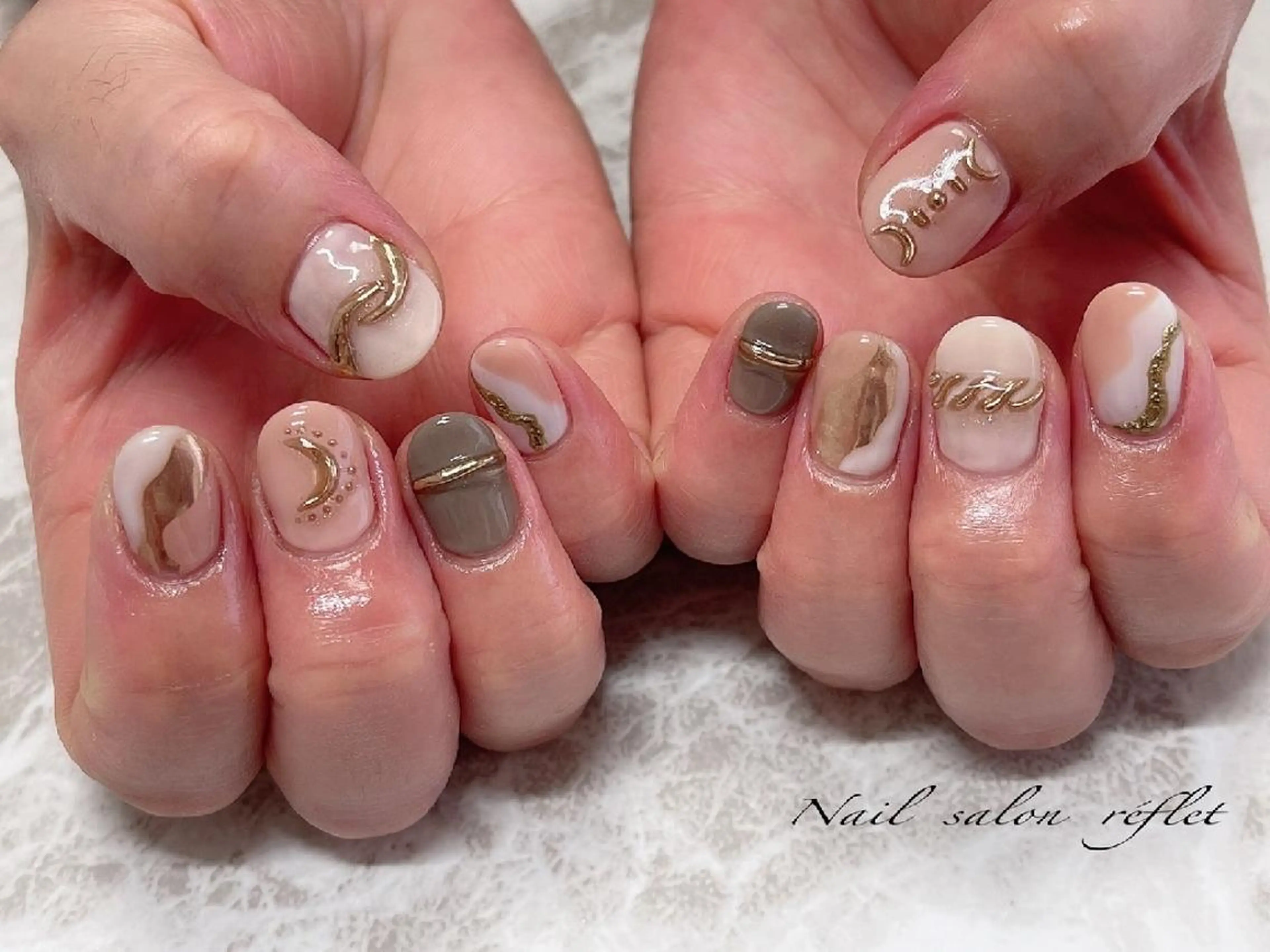 ネイル 持ち込み ハンドネイル Nailsalon Lebelのネイルデザイン
