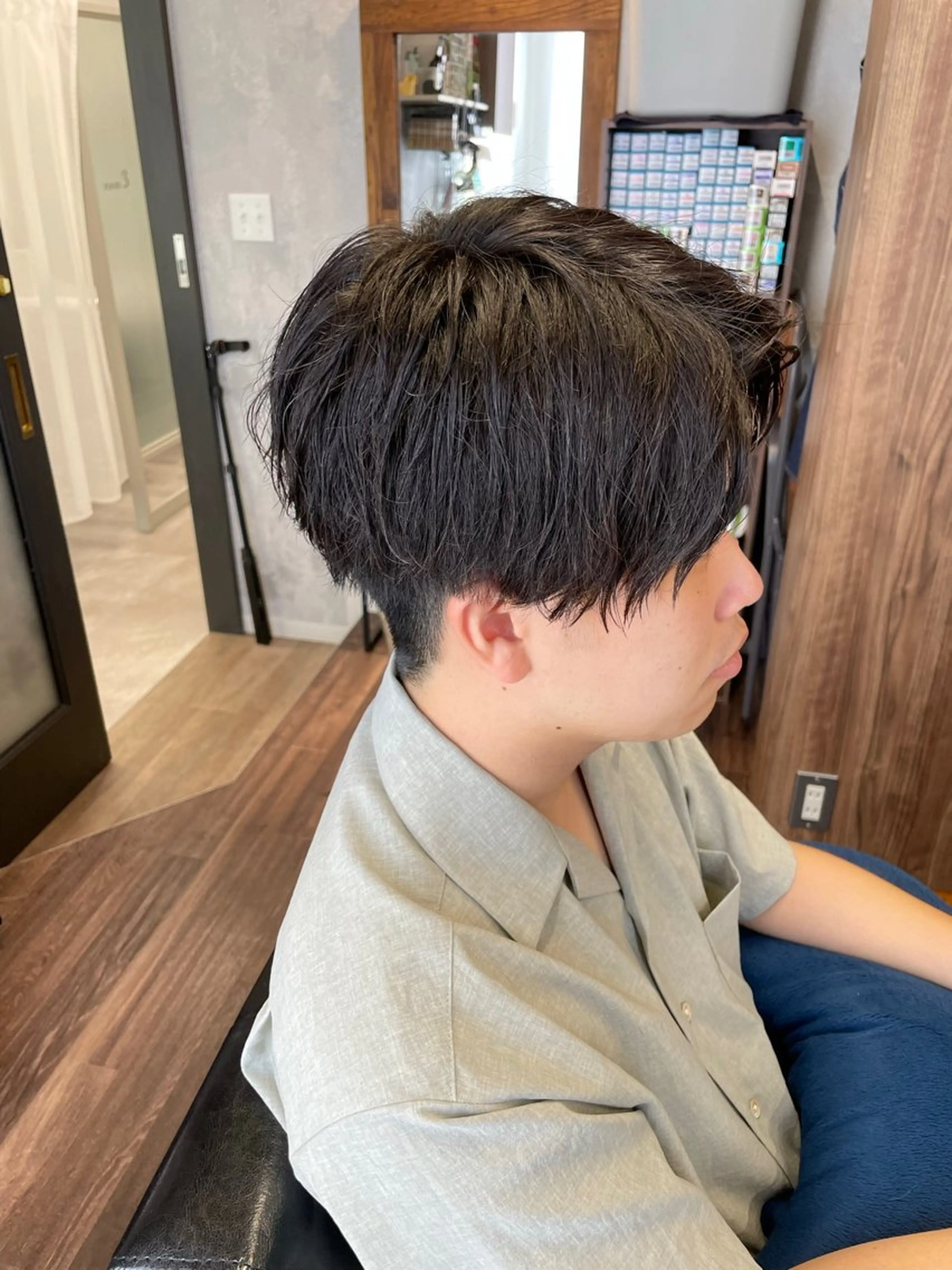 ショート メンズ カット ヘッドスパ Lull1人美容室 バレイヤージュのヘアスタイル