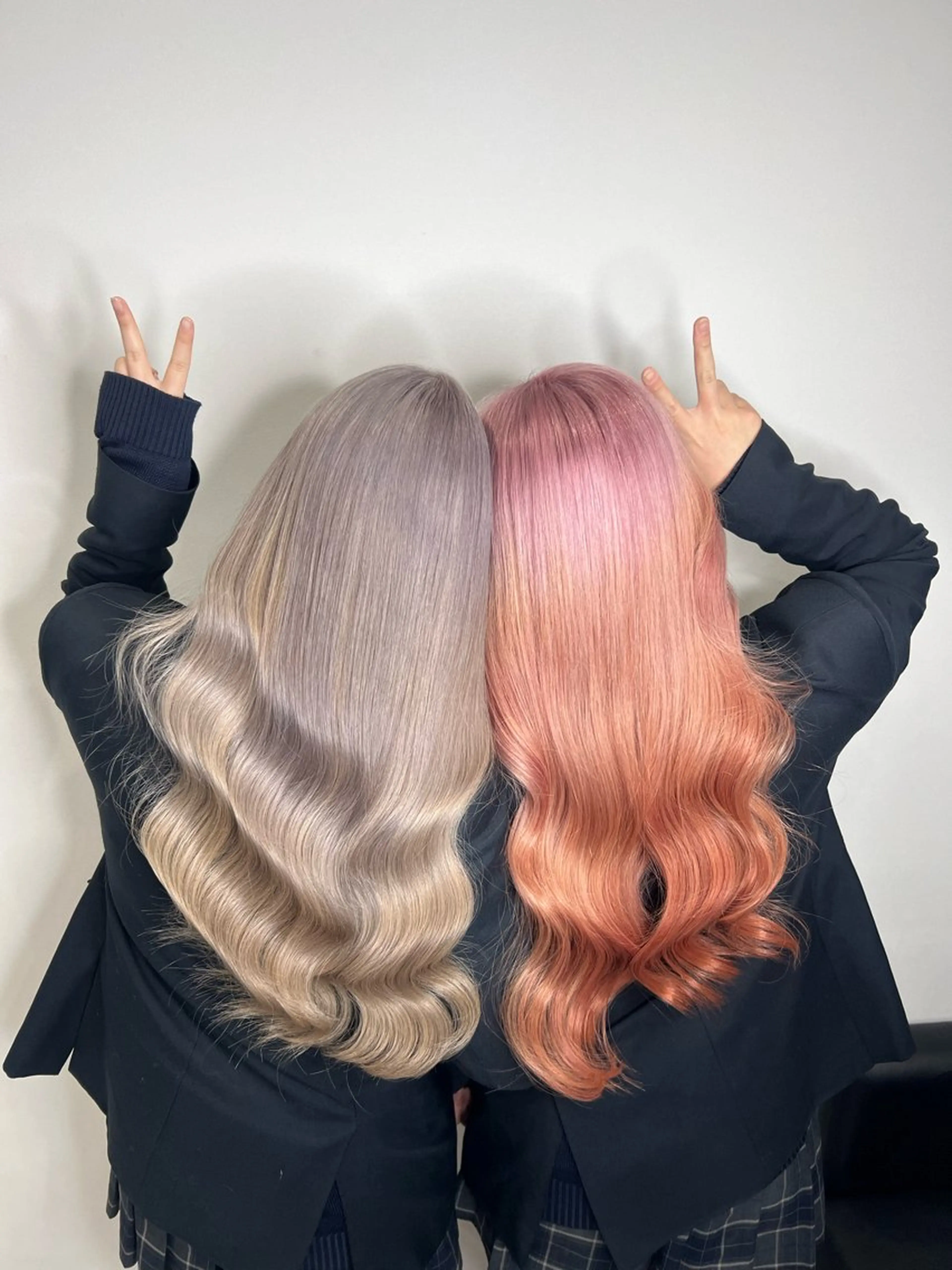 ロング カラー ブリーチ ケアカラー ヘアカラー トリートメント YUDU🍊 germe/ジェルムのヘアスタイル