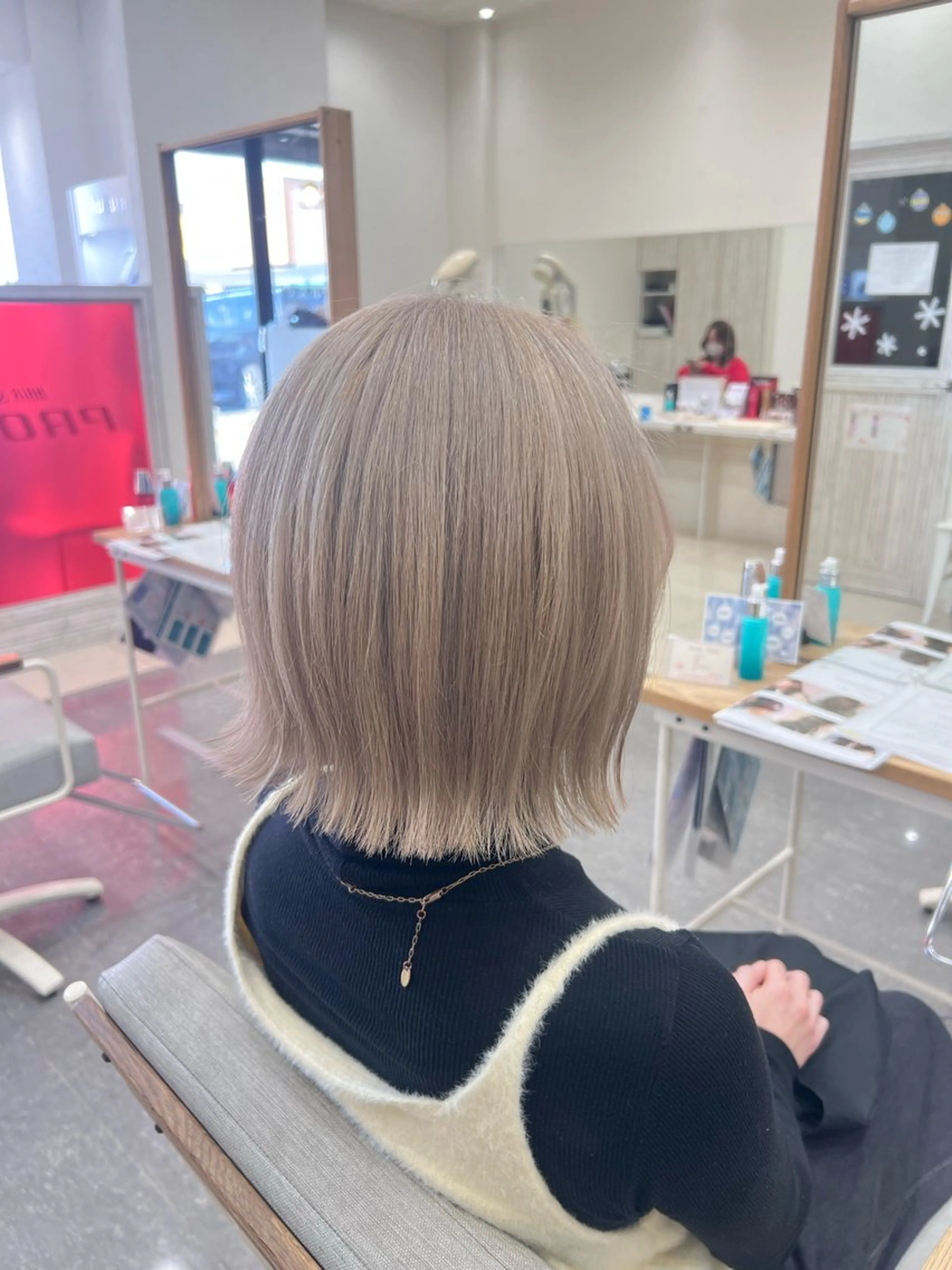 ミディアム カット ヘアカラー トリートメント 太白区/白髪ぼかし ハイライト/千葉達人のヘアスタイル