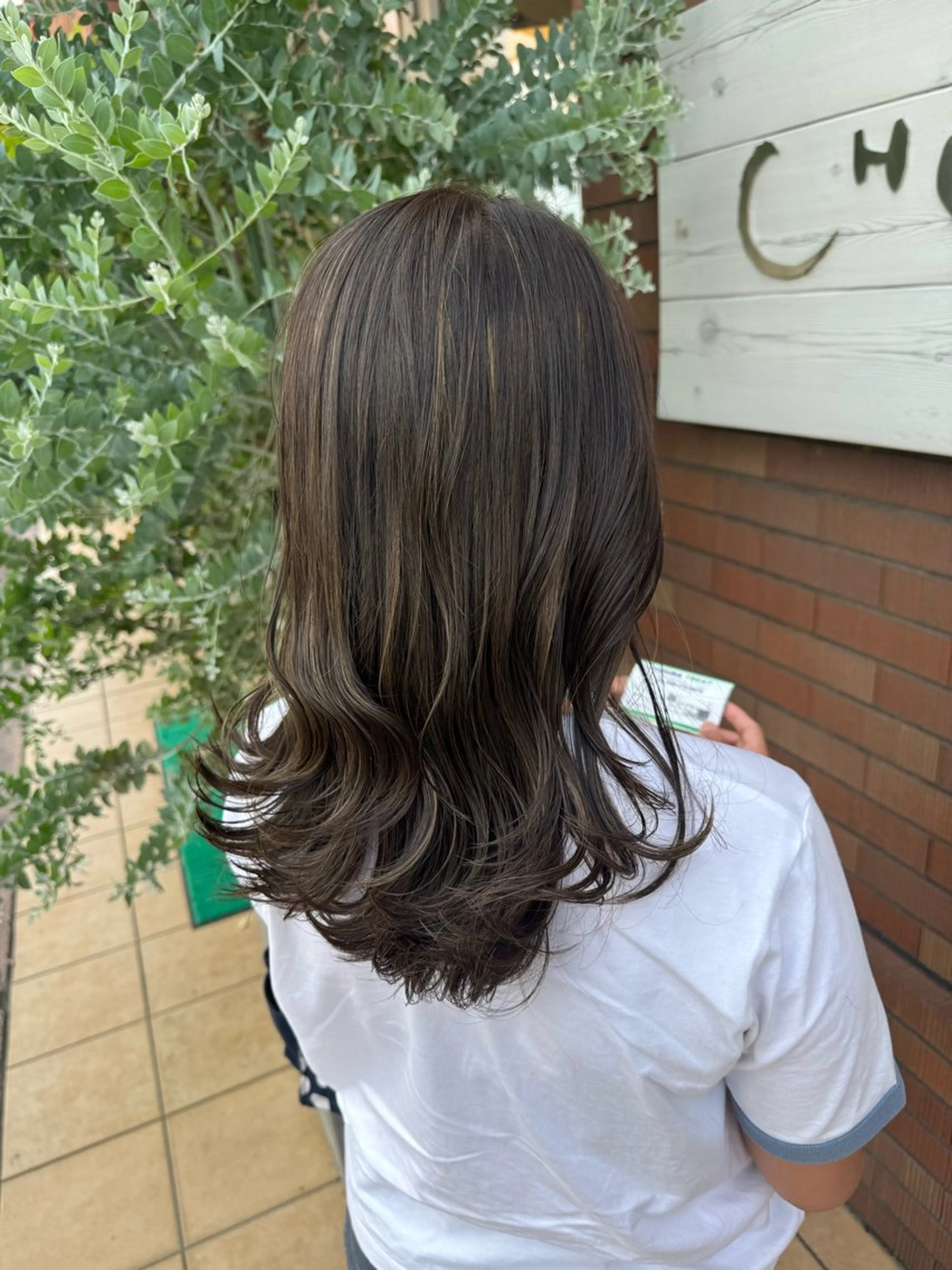 ミディアム ハイライト 畠 悠也のヘアスタイル