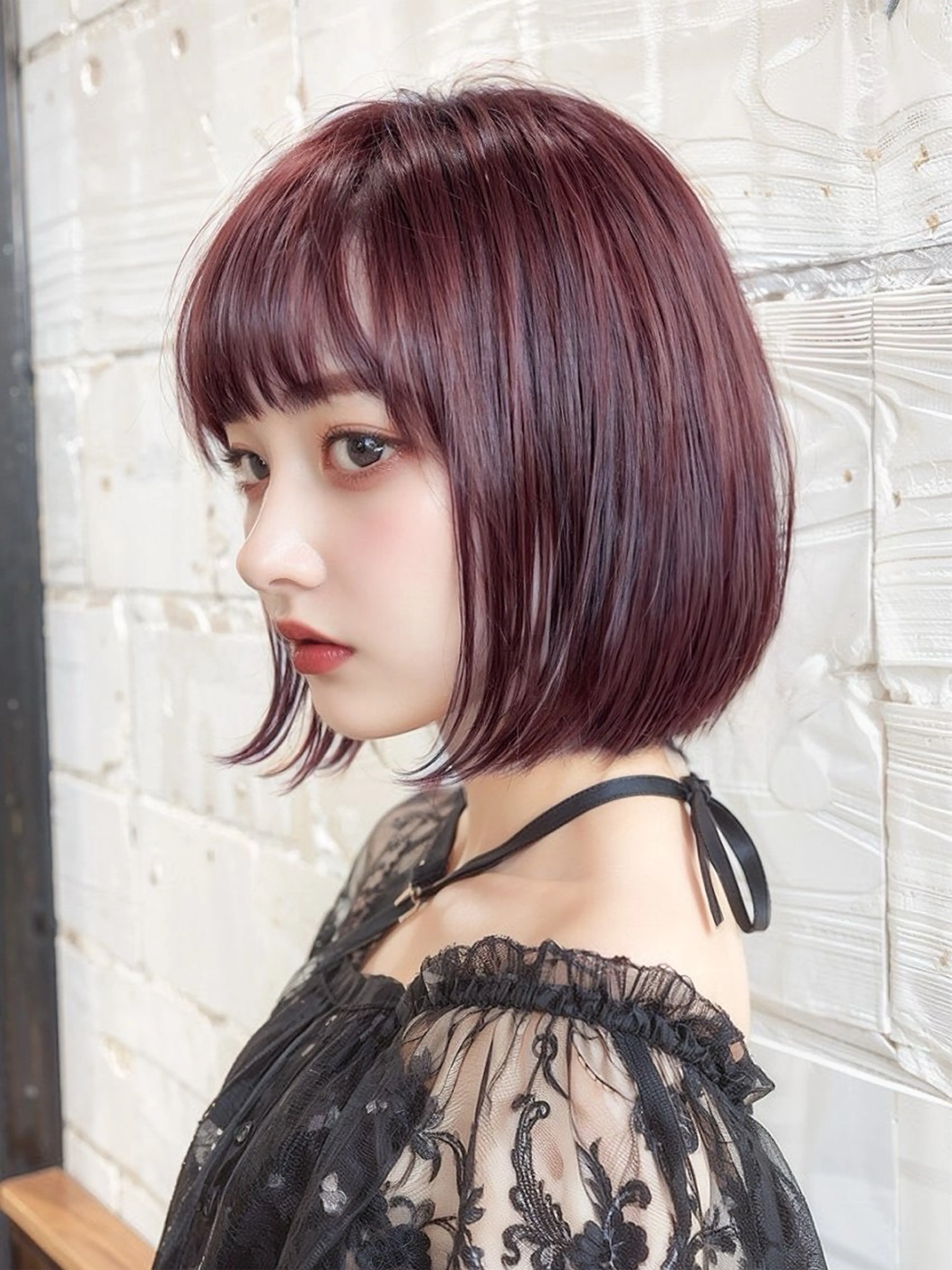 ミディアム un knownのヘアスタイル