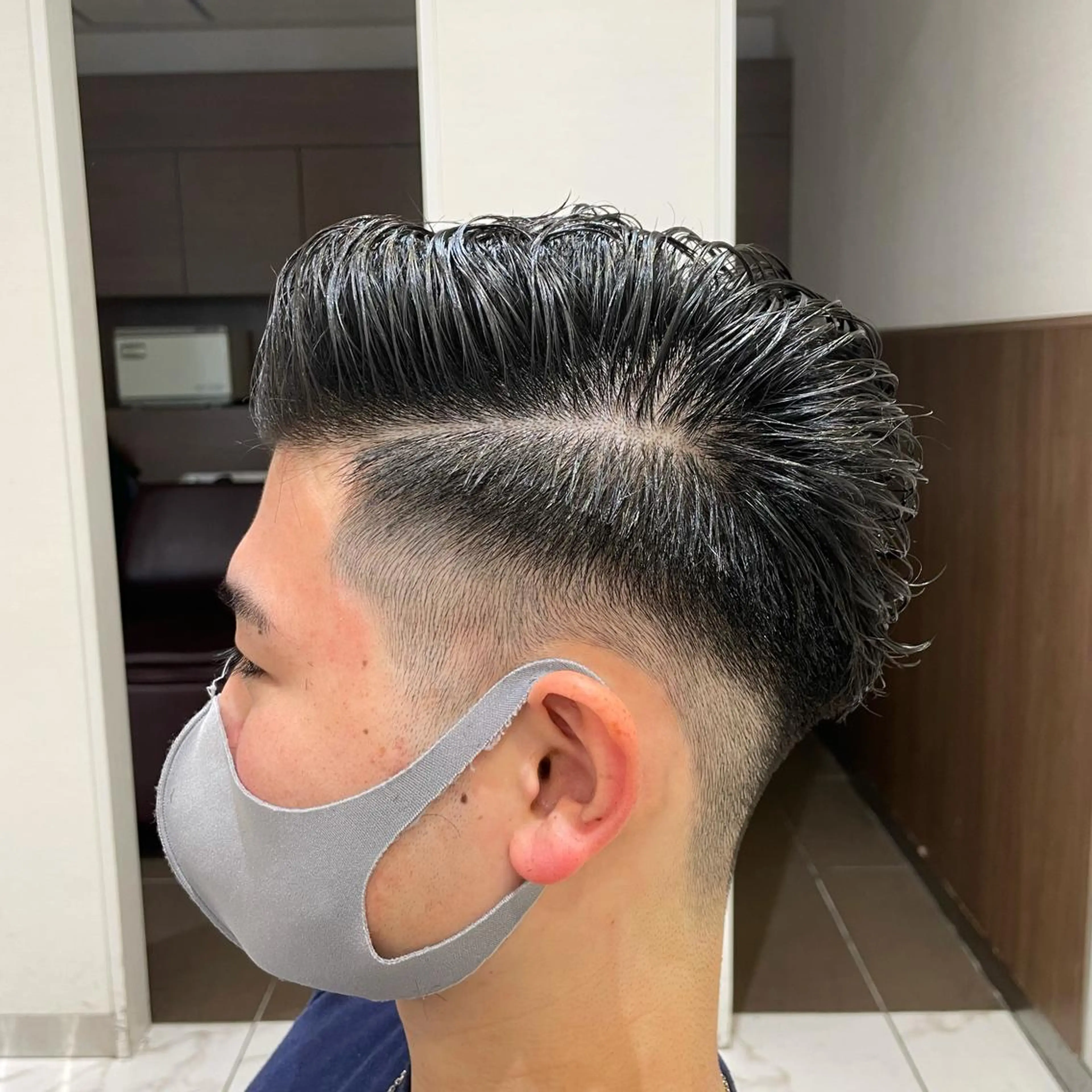 ショート メンズ カット 【メンズ縮毛矯正】 田中秀斗のヘアスタイル