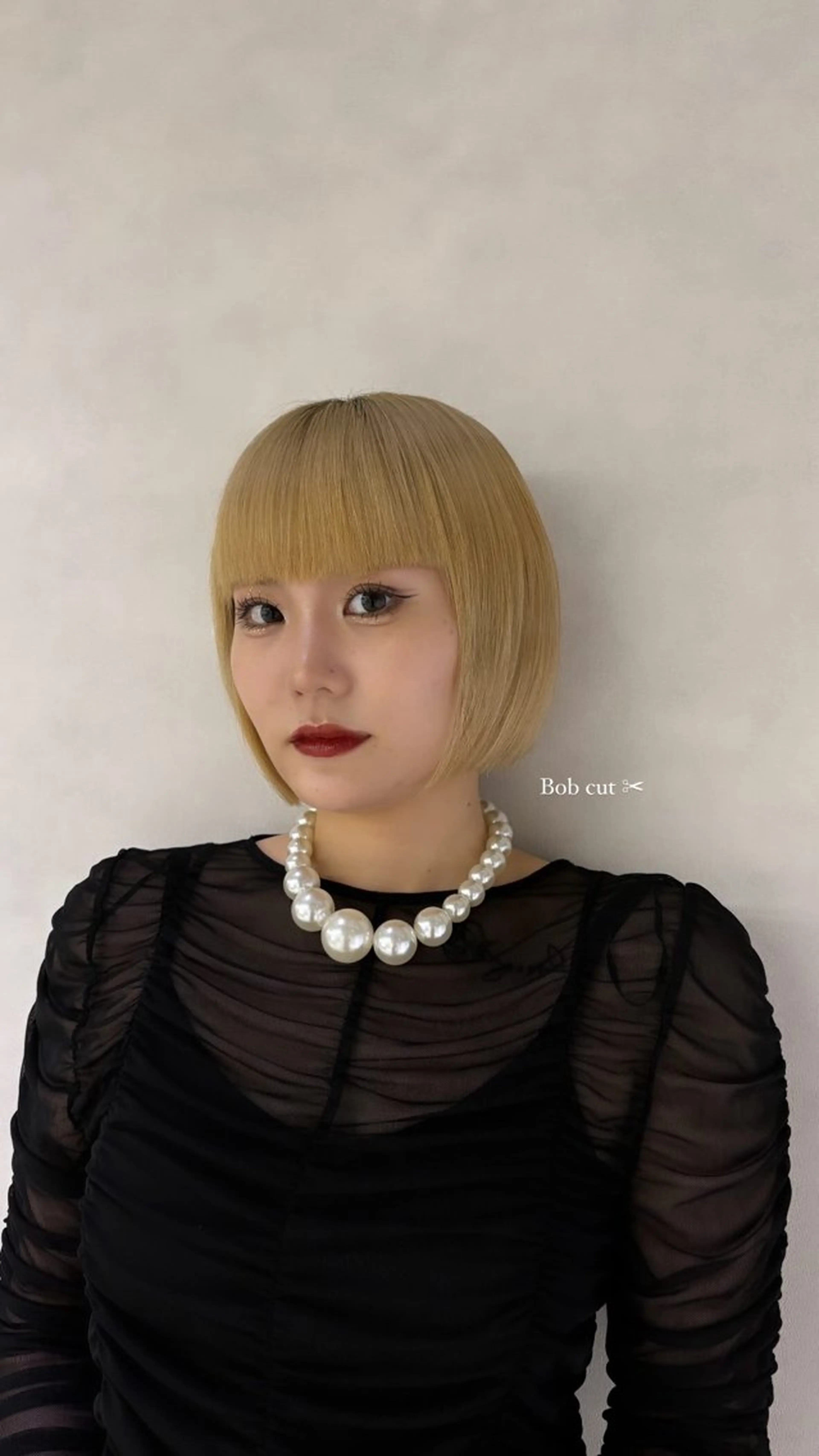 ショート ボブ Mai🍀西梅田 メンズカットモデルのヘアスタイル