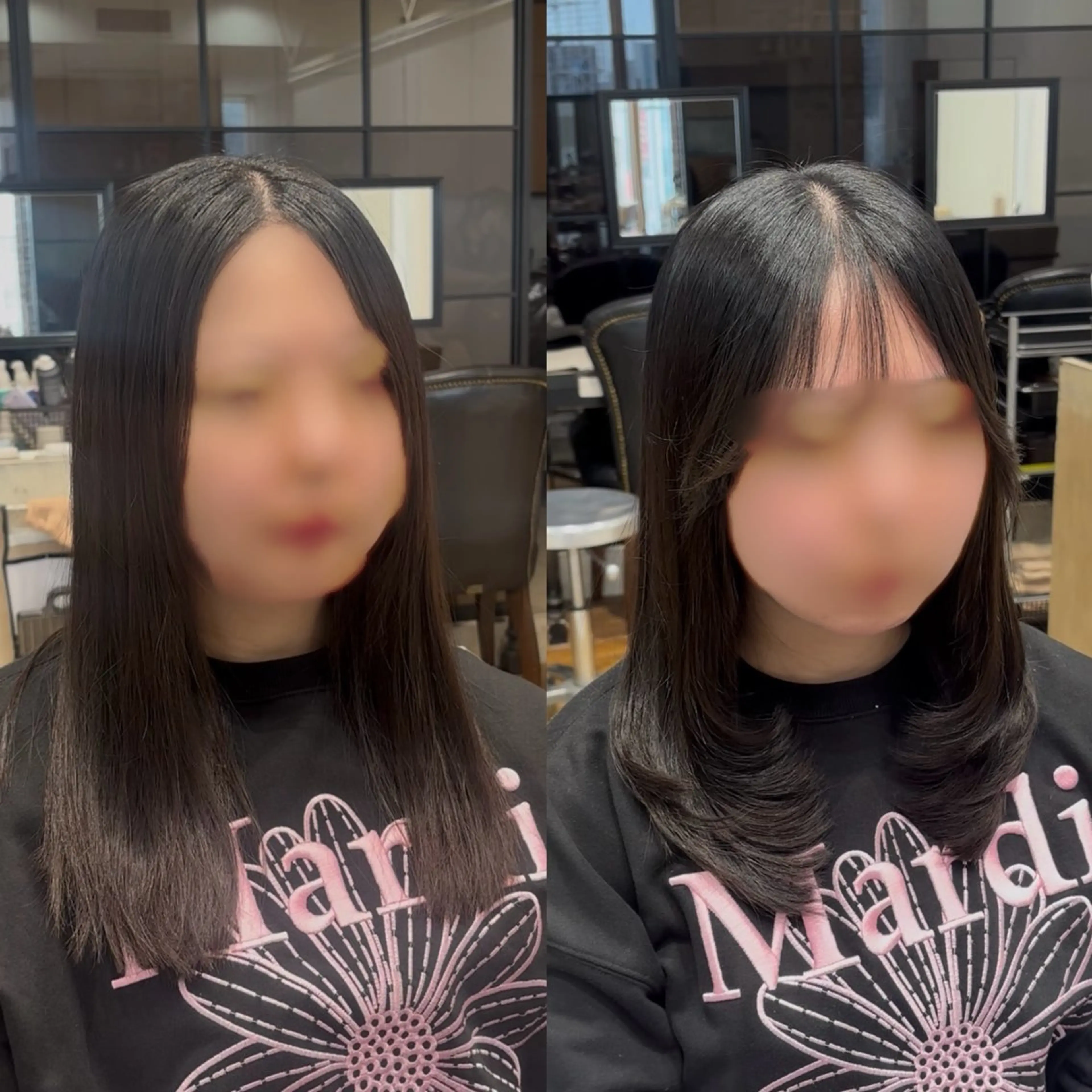 ミディアム 鈴木 彩莉のヘアスタイル