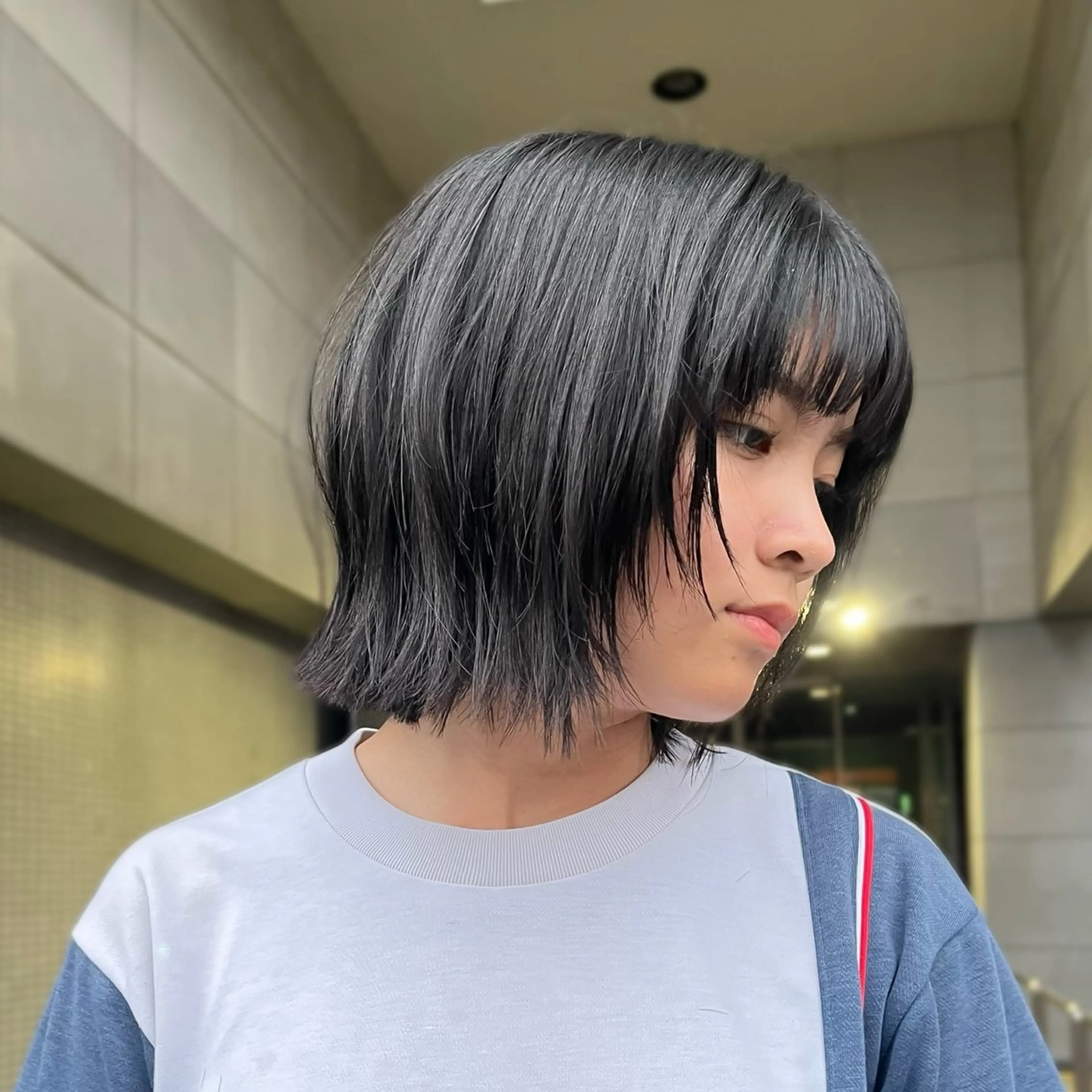 ショート カット たおちゃん／レイヤー ／透明感カラーのヘアスタイル