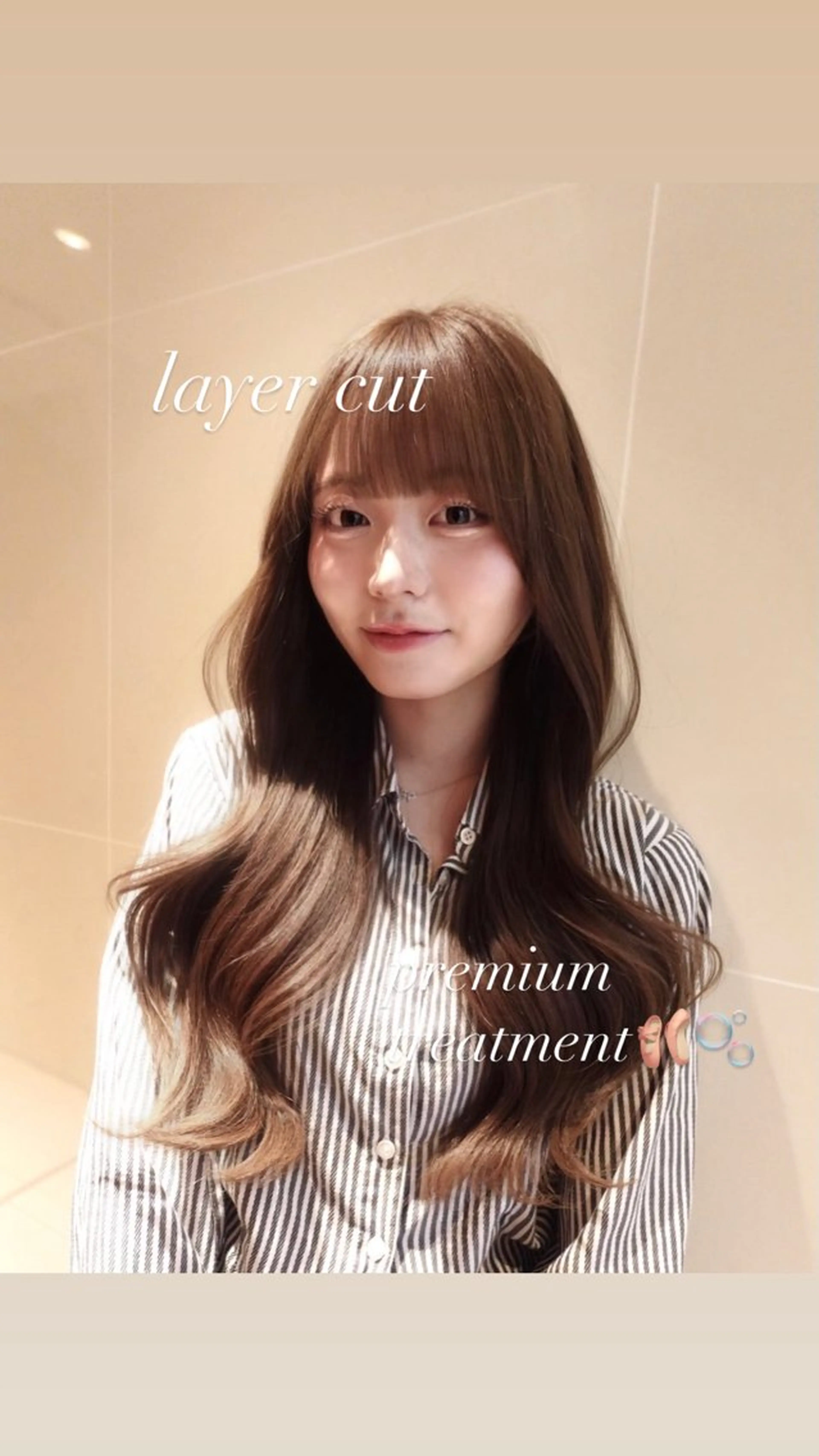 ロング カラー カット ヘアカラー トリートメント 盛れるアレンジ/ 艶カラー🎀rioのヘアスタイル