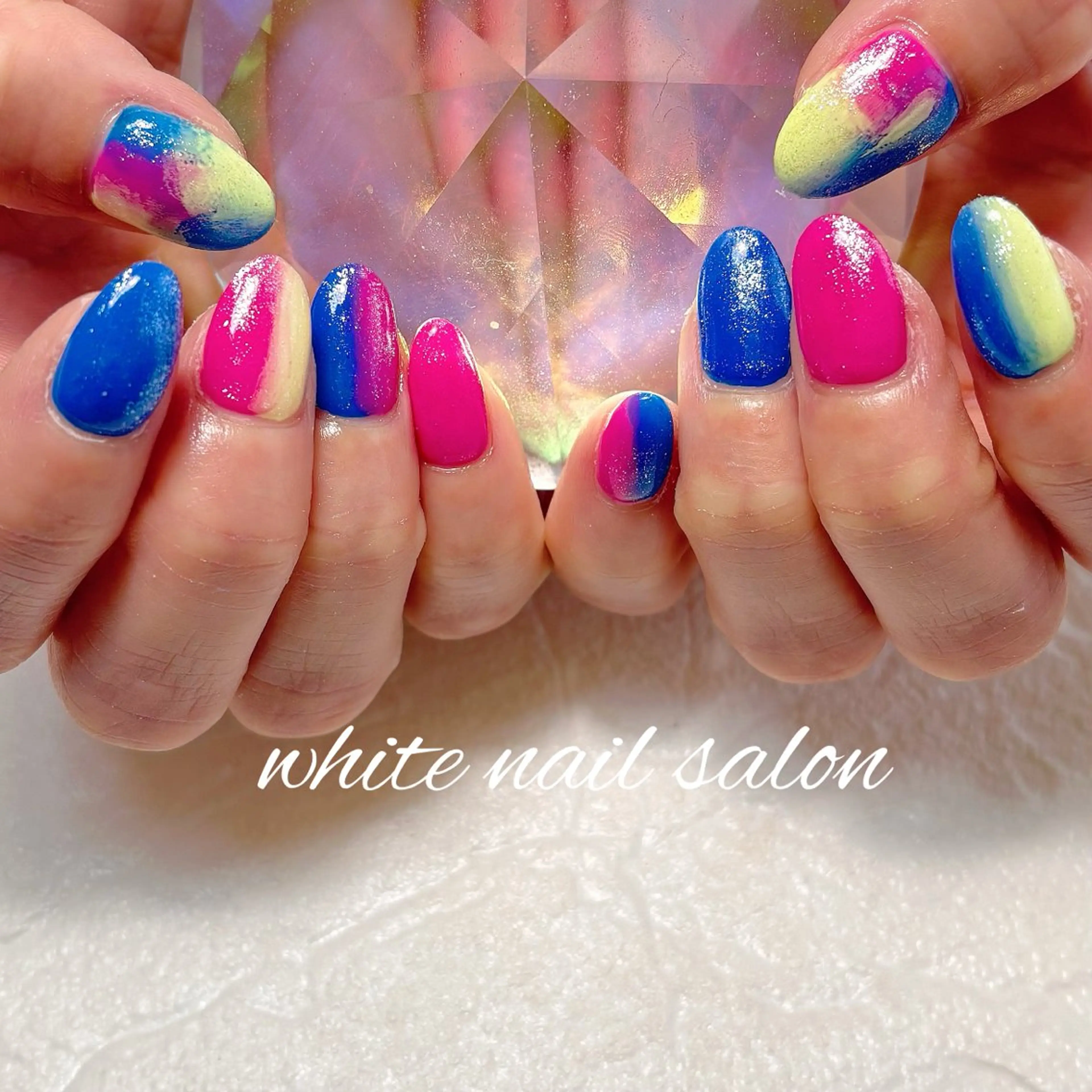 ネイル フットネイル ラメ(グリッター) 持ち込み ハンドネイル white nail salonのネイルデザイン