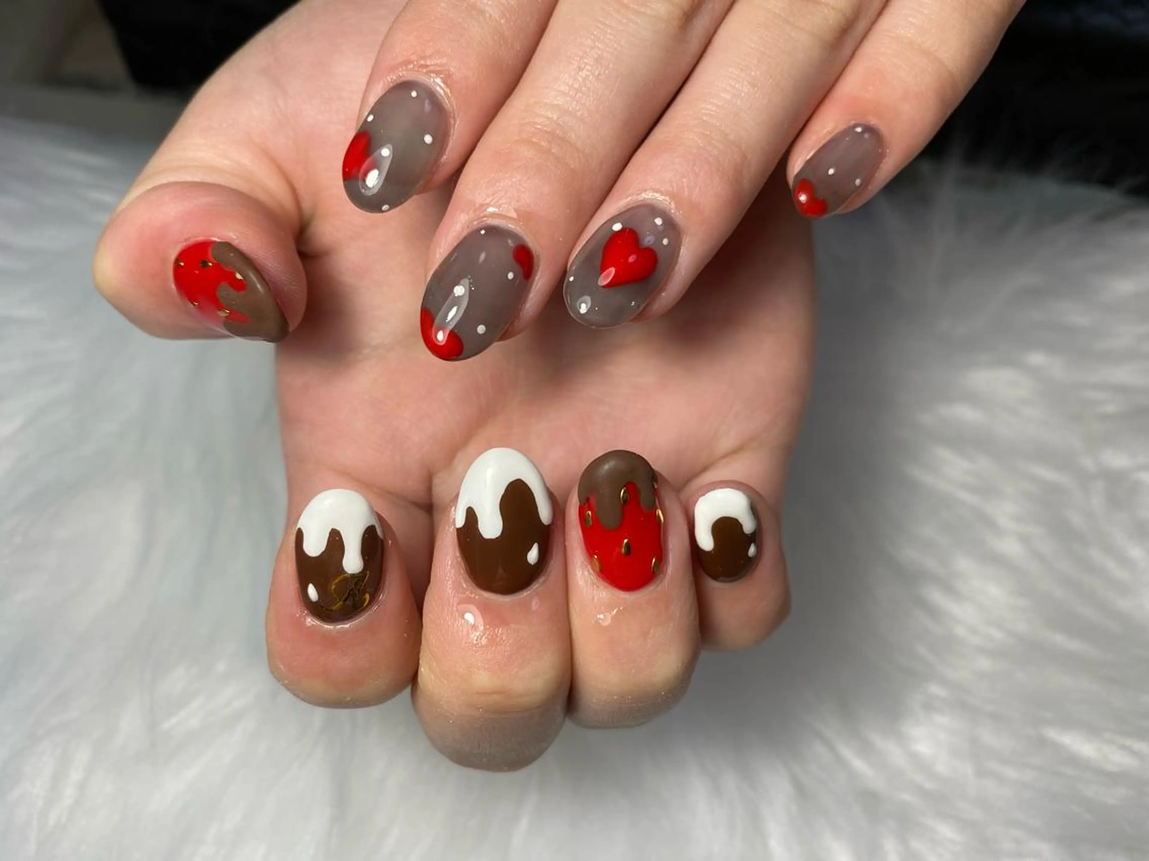ネイル ハンドネイル Mana‪ ‪·͜· ❤︎‬のネイルデザイン