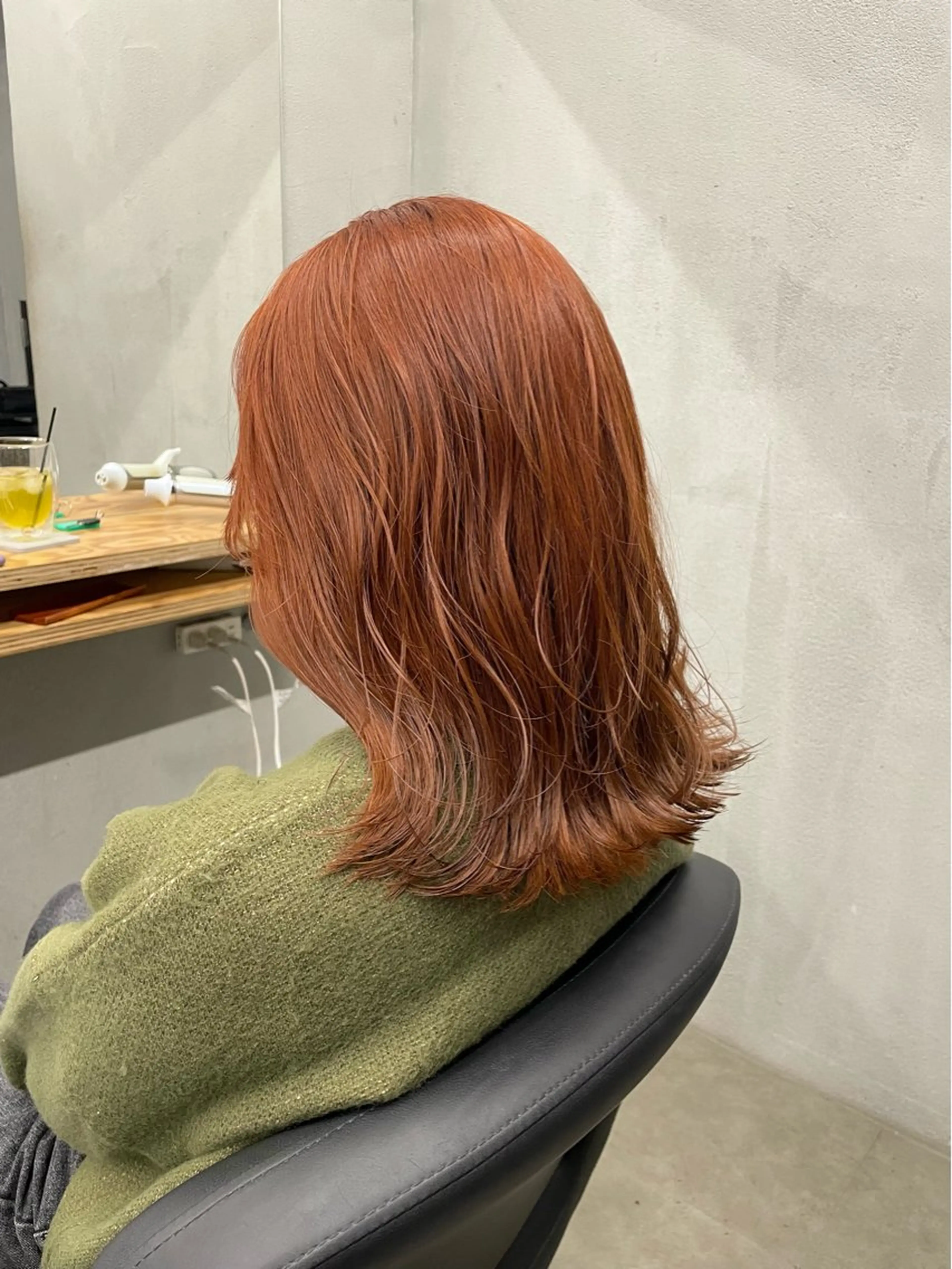 ミディアム カット ヘアカラー トリートメント ひより ／novusのヘアスタイル