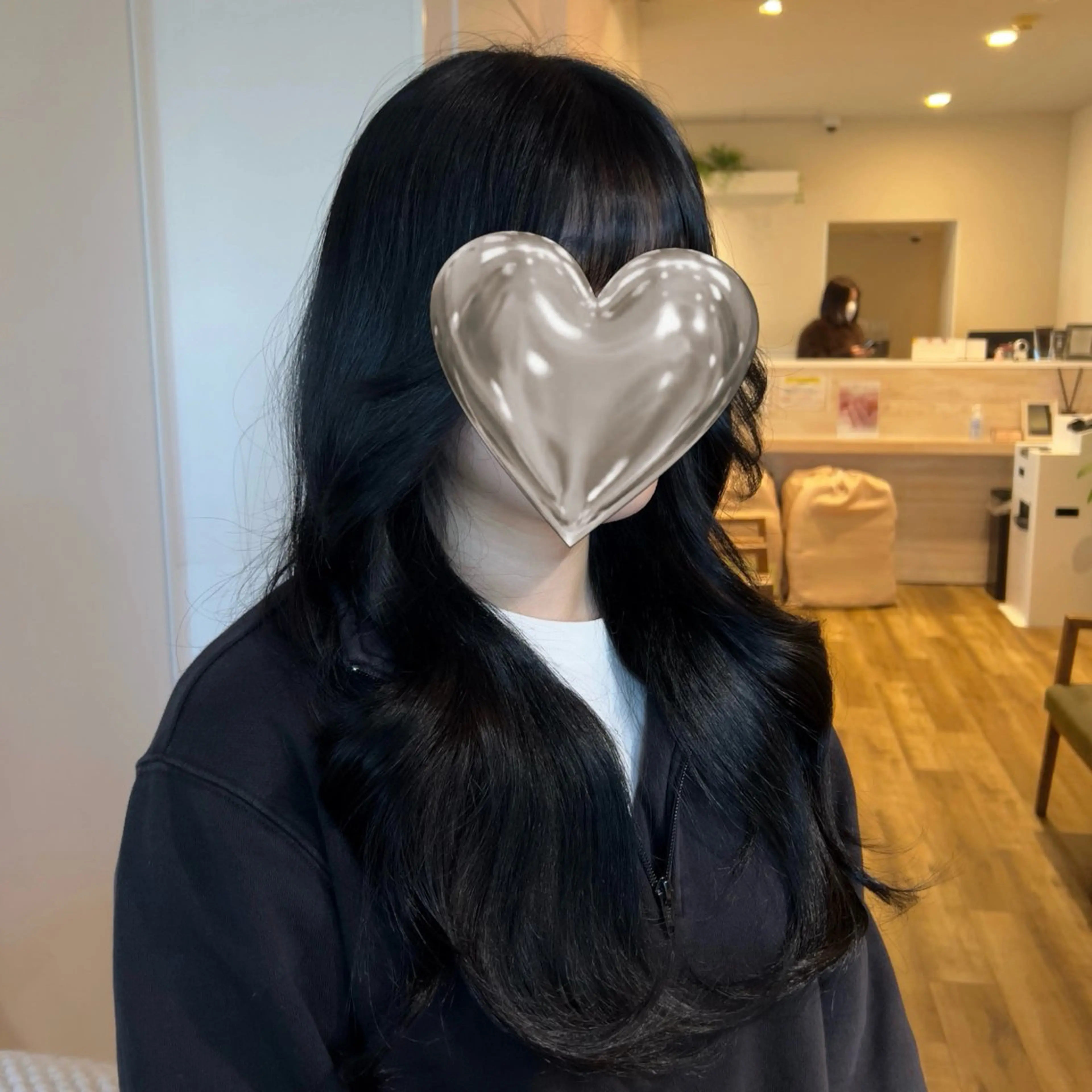 ロング カラー ヘアカラー トリートメント ヘッドスパ 透明感カラー/艶暗髪 /表参道/mikuのヘアスタイル