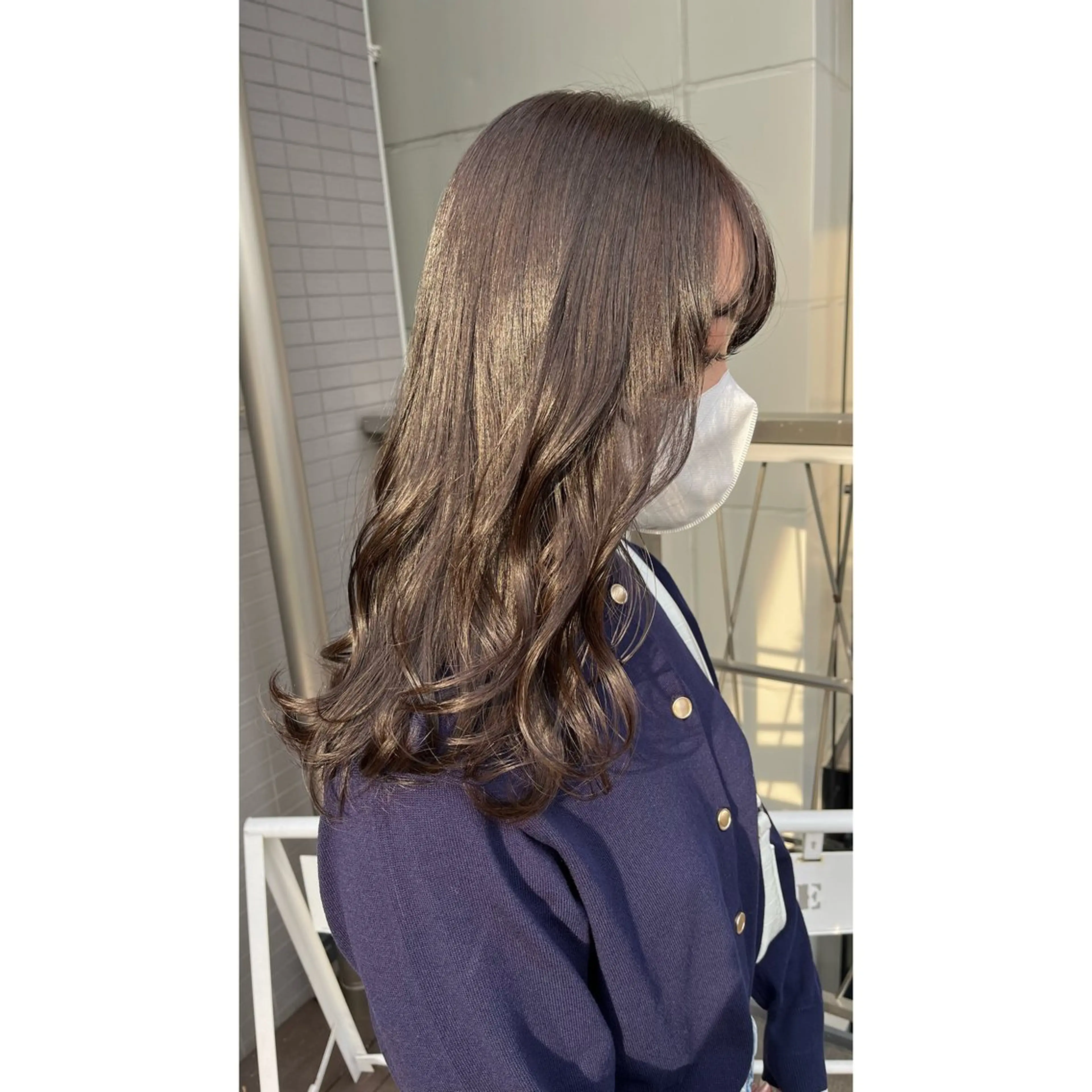 セミロング カラー ヘアカラー トリートメント 梅田/髪質改善カラー ❄︎ mikiのヘアスタイル