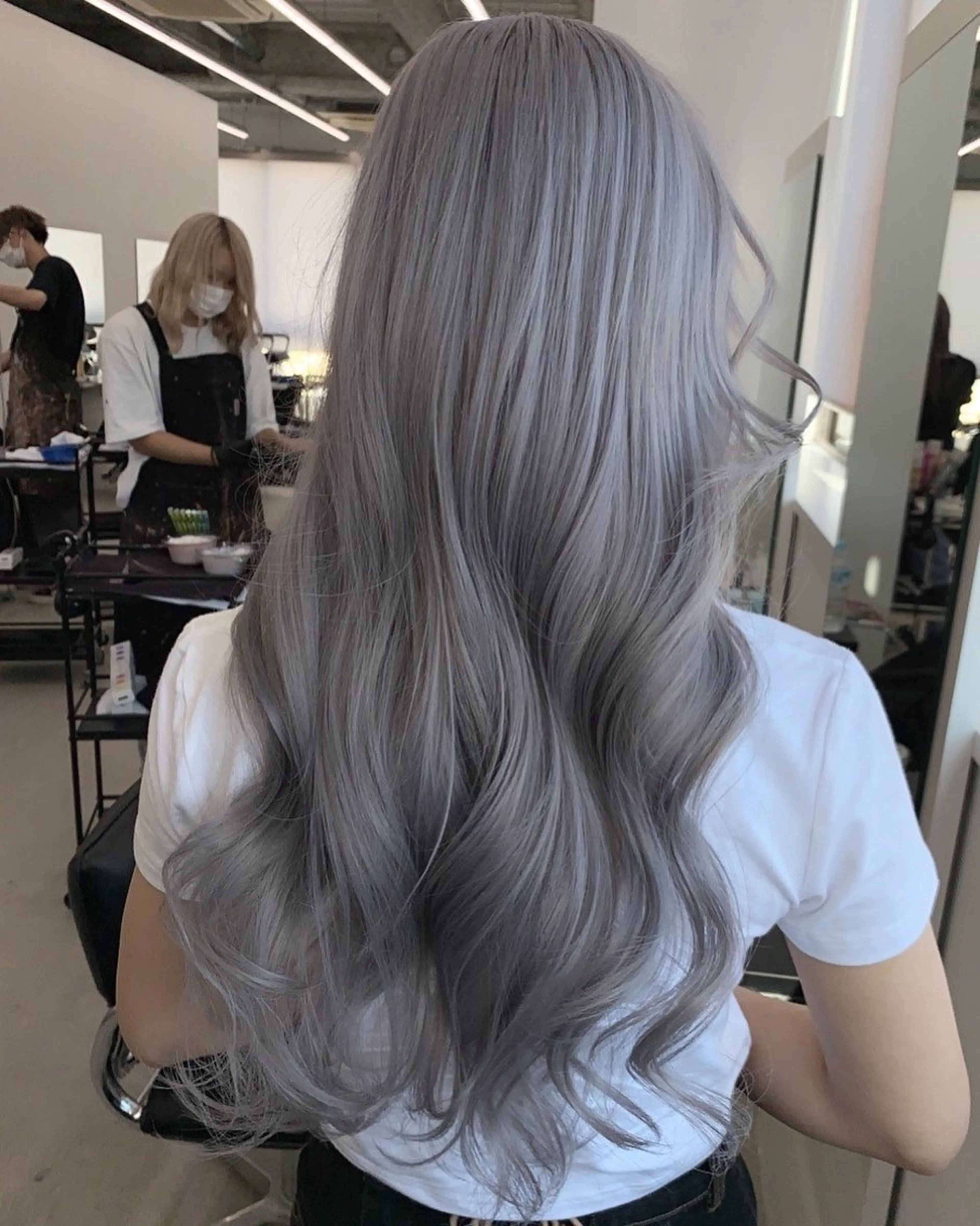 カラー ブリーチ 透明感カラー ヘアカラー 名古屋栄/ 複雑履歴   リカのヘアスタイル