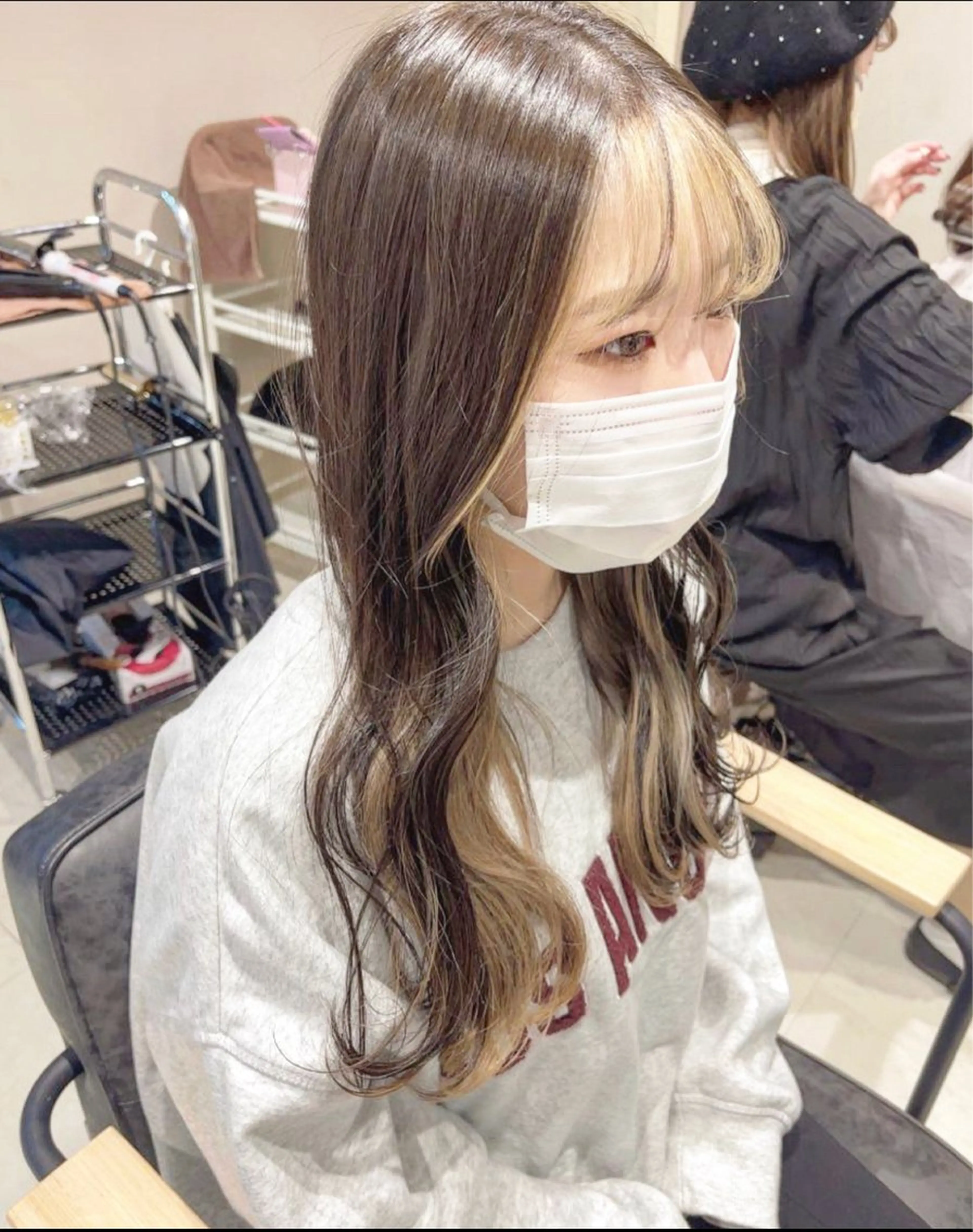 ロング カラー ヘアアレンジ ヘアカラー トリートメント 似合わせ＋韓国カット ニシヤマ　マイのヘアスタイル