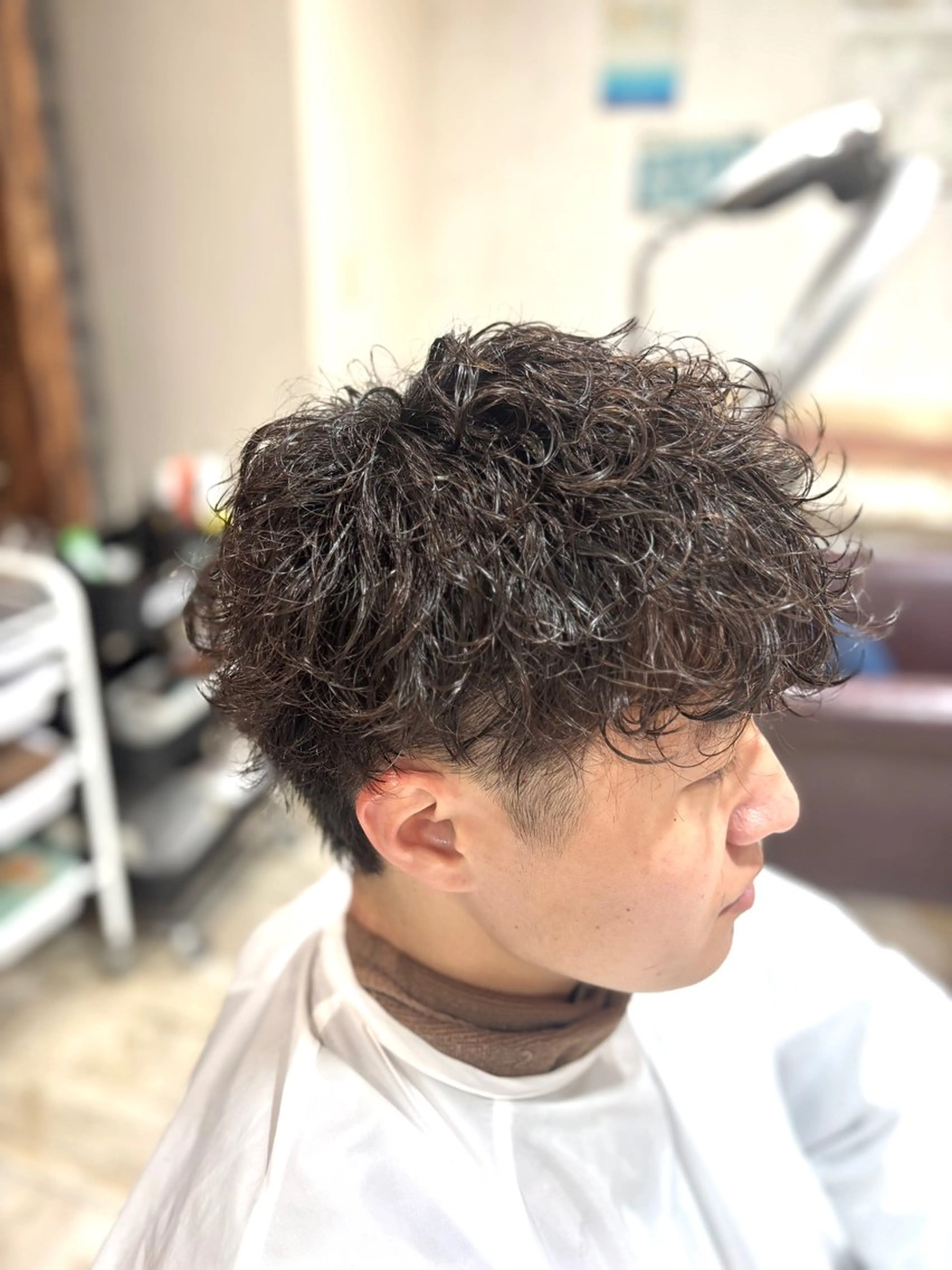 ショート パーマ カット パーマ 💥桜木町メンズ専門 💥ルキのヘアスタイル